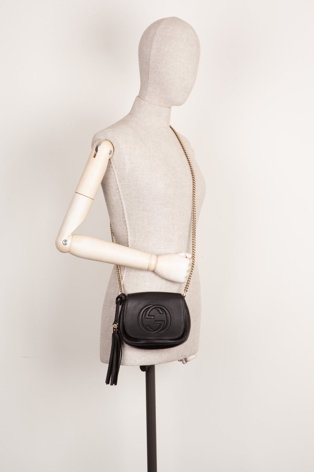 GUCCI Disco Soho Flap Bag Small Black