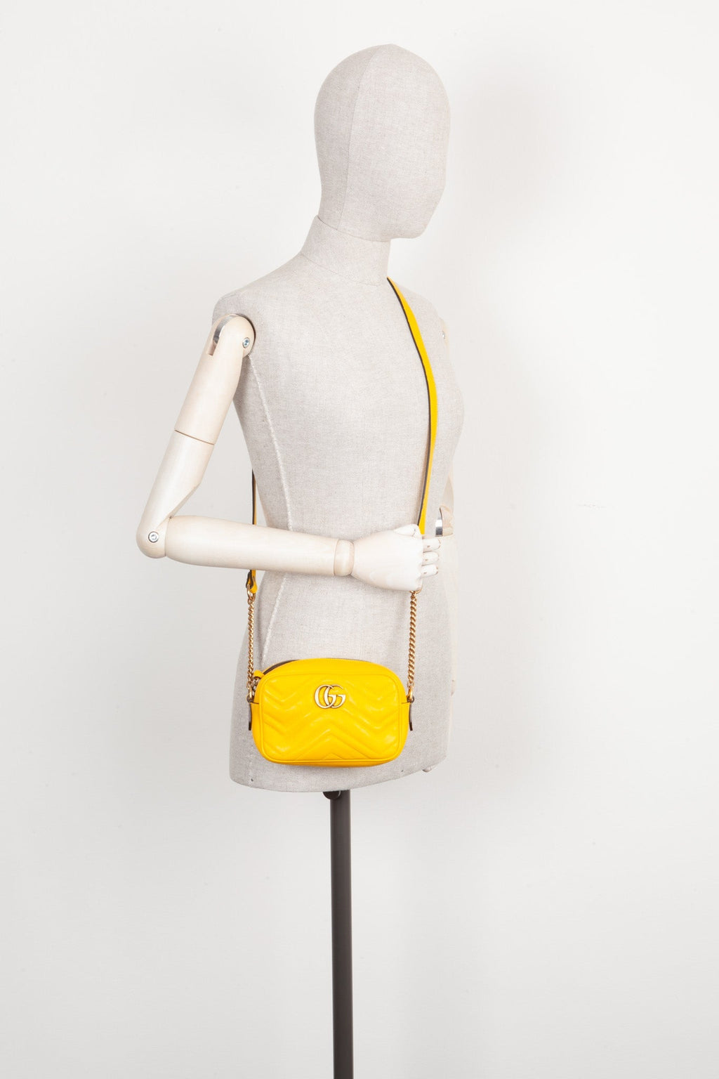 GUCCI Marmont Mini Camera Bag Yellow