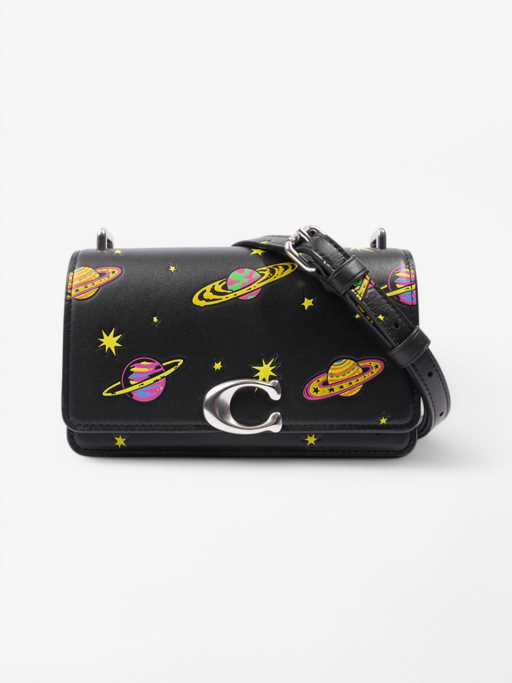 Coach Bandit Crossbody Bag Space Print Leather