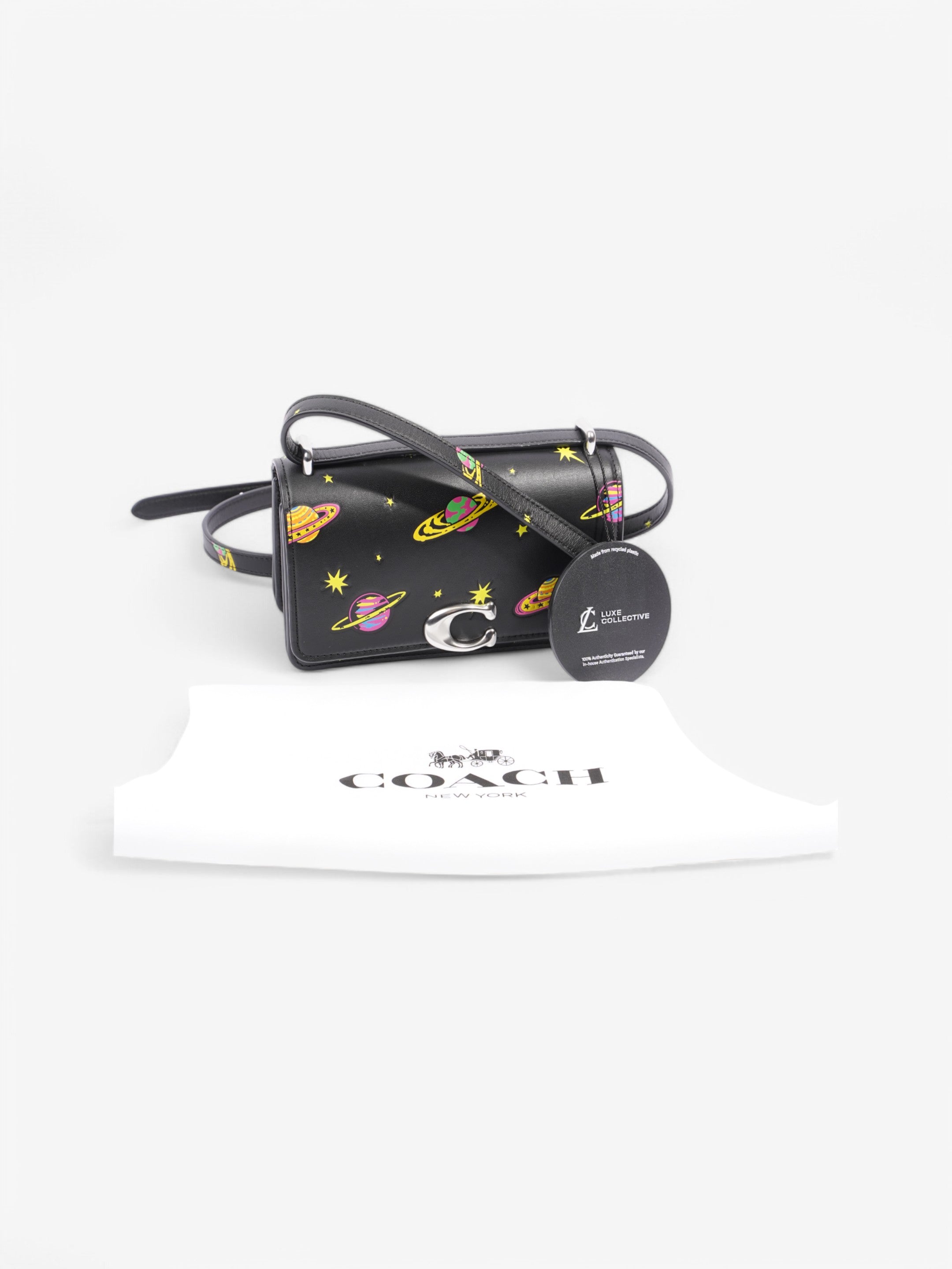 Coach Bandit Crossbody Bag Space Print Leather