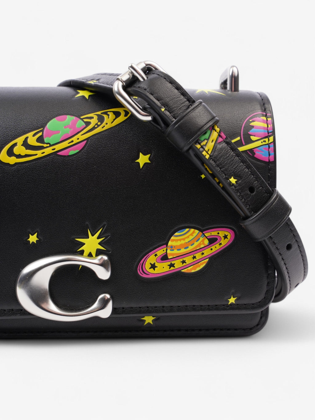 Coach Bandit Crossbody Bag Space Print Leather