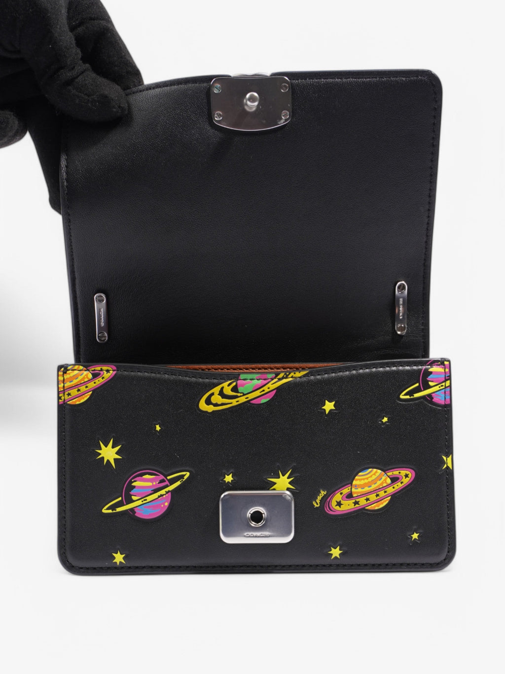 Coach Bandit Crossbody Bag Space Print Leather