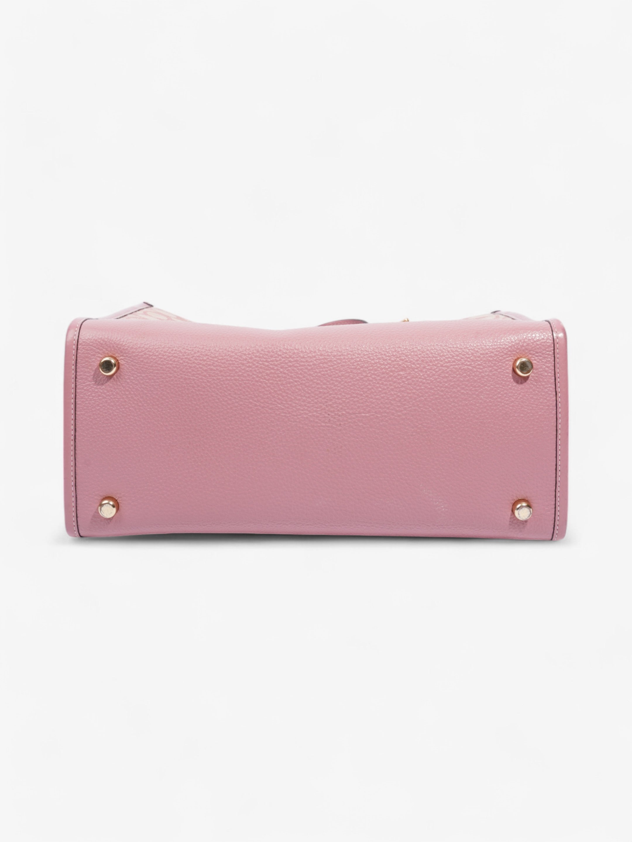 Coach Dempsey Tote Pink / Beige Cotton