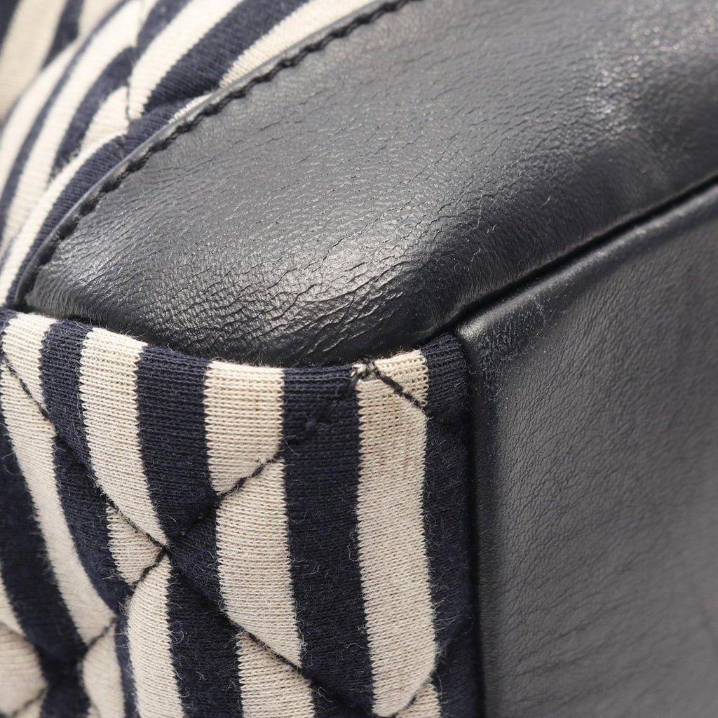 Chanel Quilted Jersey And Lambskin Coco Sailor Camera Bag
