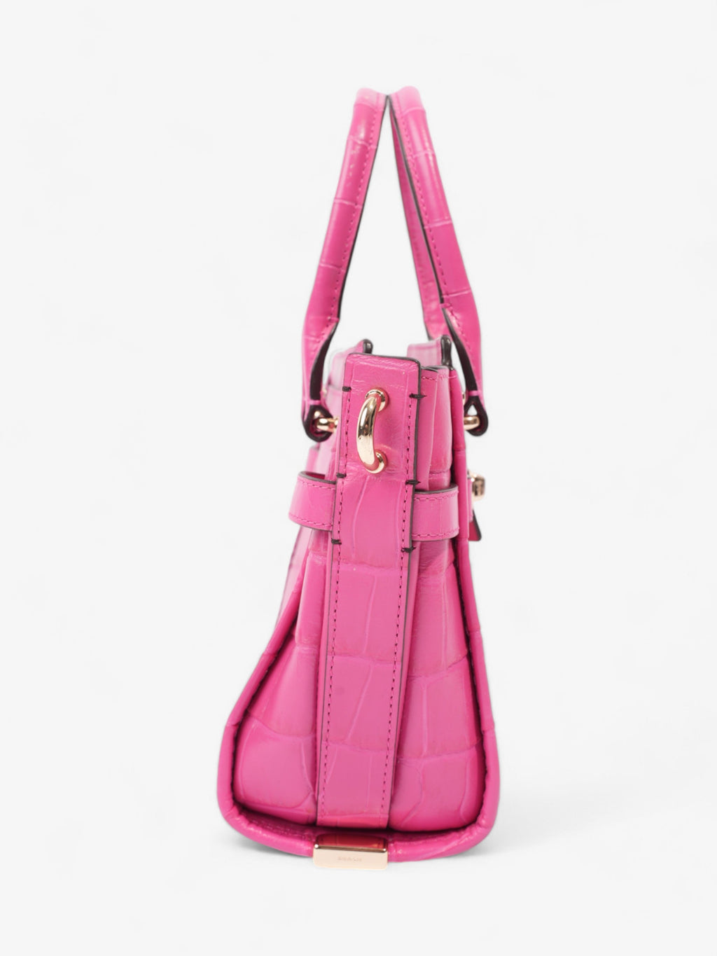Coach Swagger Satchel Pink Embossed Leather 21