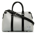 White Louis Vuitton Epi Soufflot BB Satchel