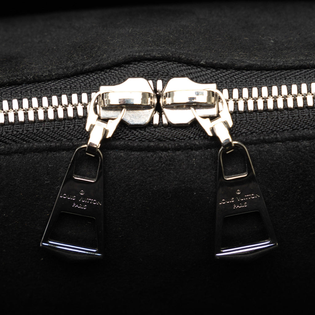 White Louis Vuitton Epi Soufflot BB Satchel