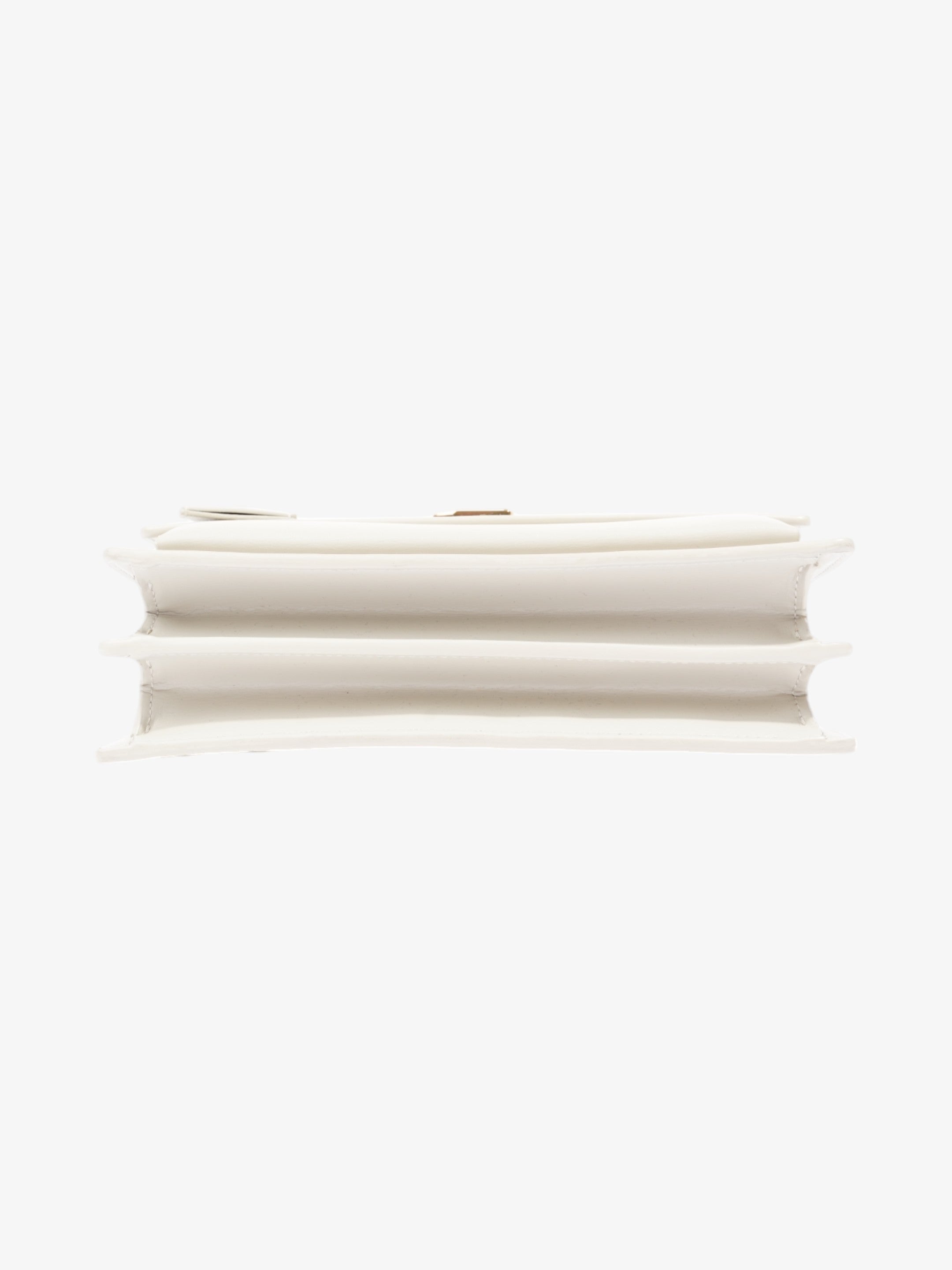Saint Laurent Sunset White Leather Small