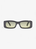 Fendi 90's Rectangle Sunglasses Grey / Green Lens Acetate 125mm