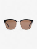 Gucci Rectangular Framed Sunglasses Black / Gold Acetate 145mm