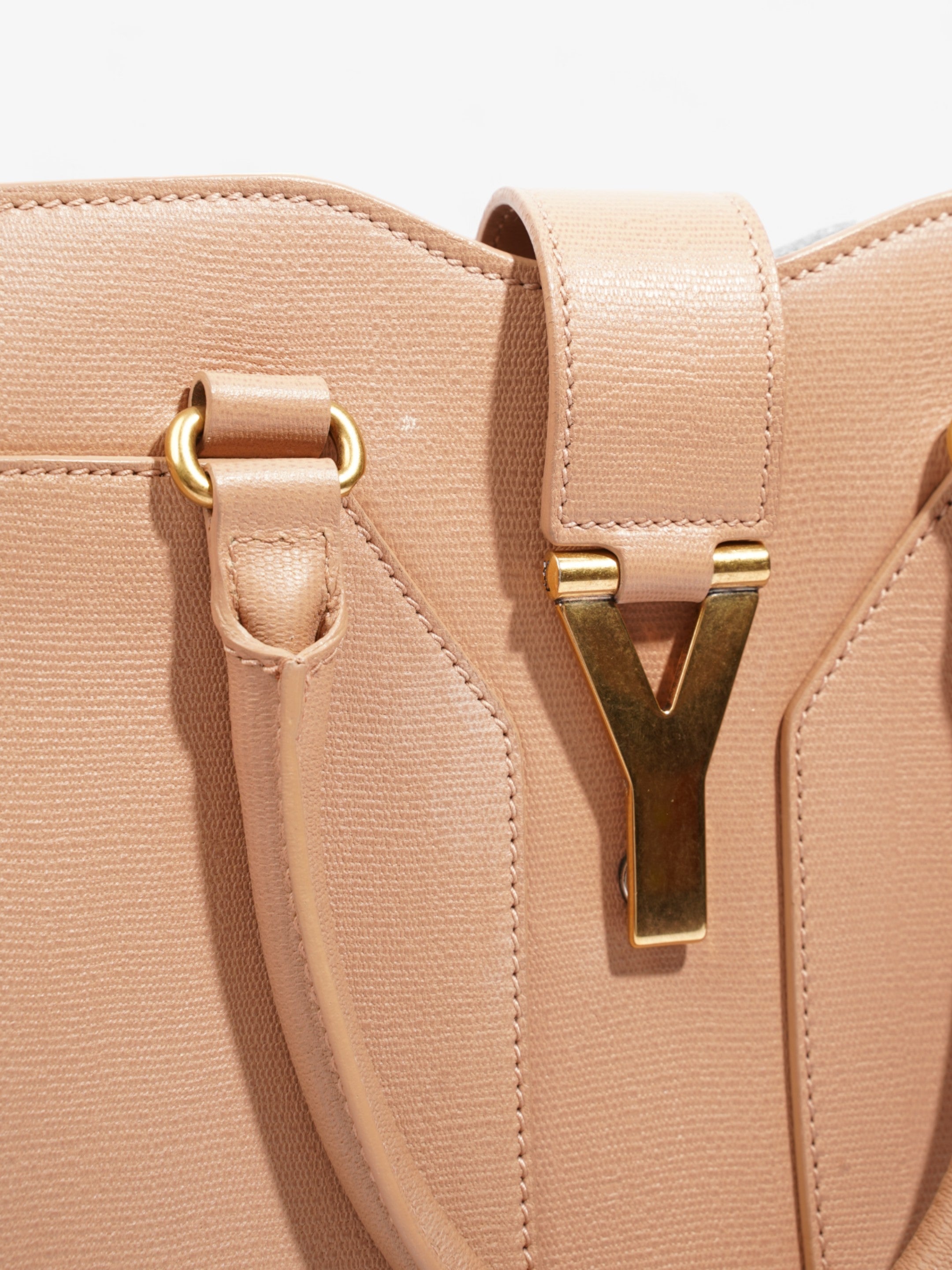 Saint Laurent Cabas Chyc Dusty Pink Leather Medium