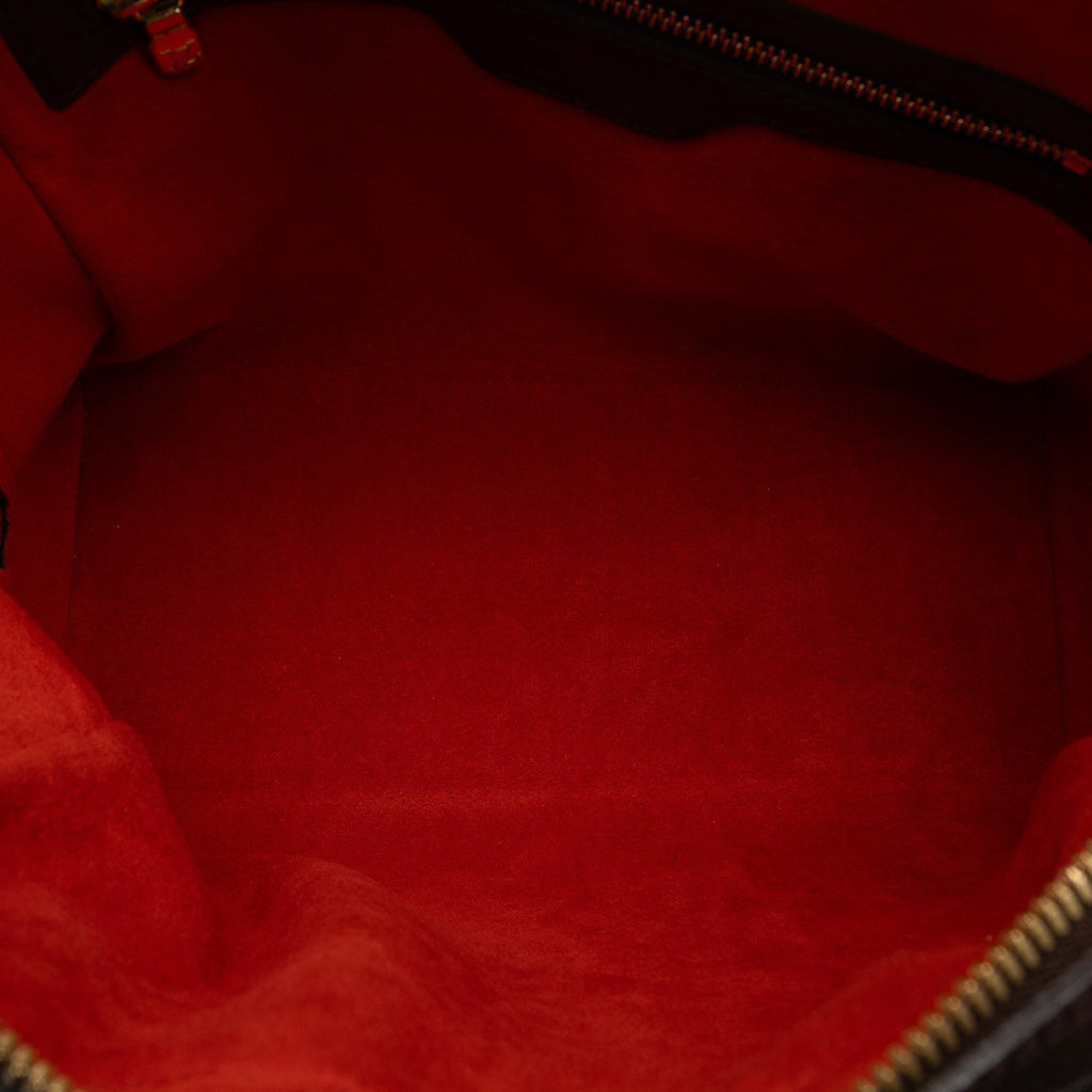 Brown Louis Vuitton Damier Ebene Brera Handbag