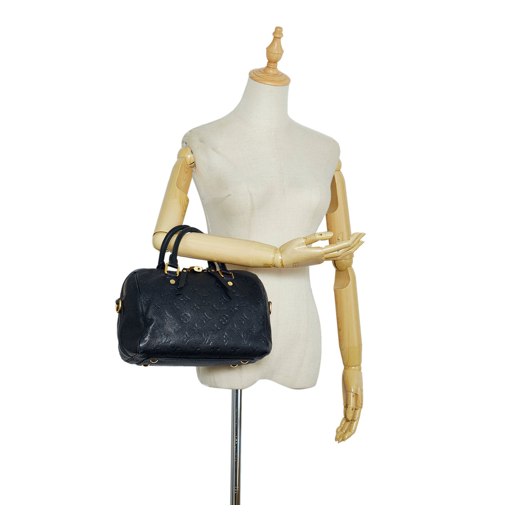 Louis Vuitton Speedy 25 BandouliÃƒÆ’Ã‚Â¨re Black Monogram Empreinte