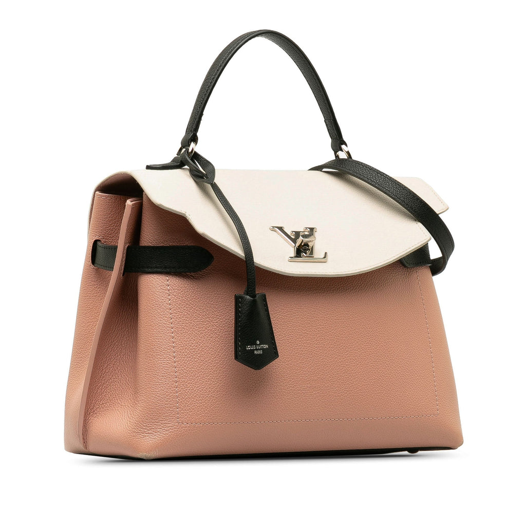 Pink Louis Vuitton Lockme Ever MM Satchel