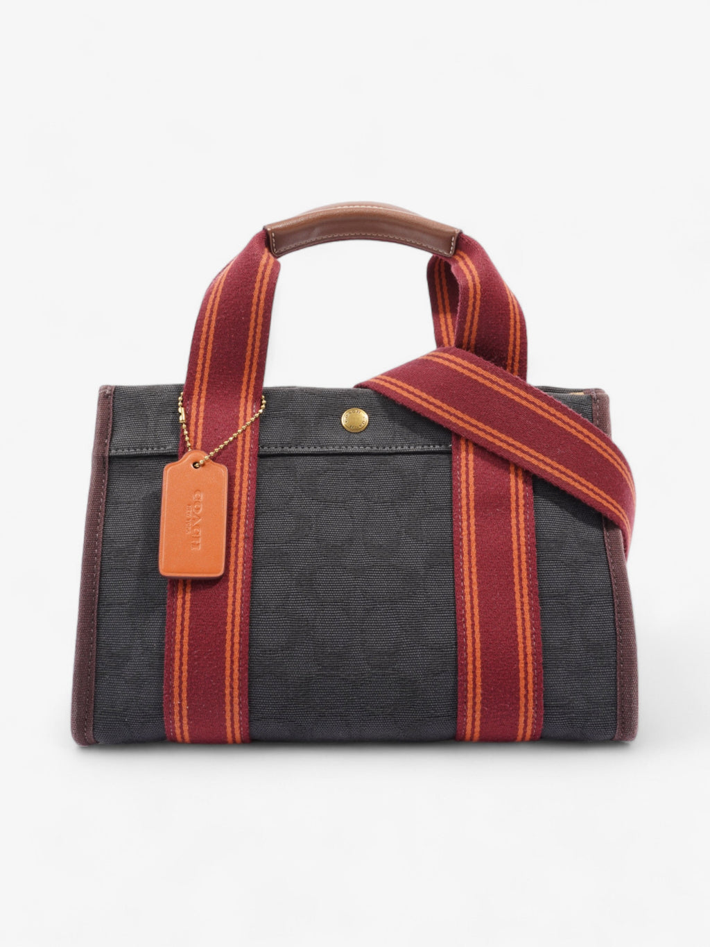 Coach Spin Tote 27 Navy Canvas
