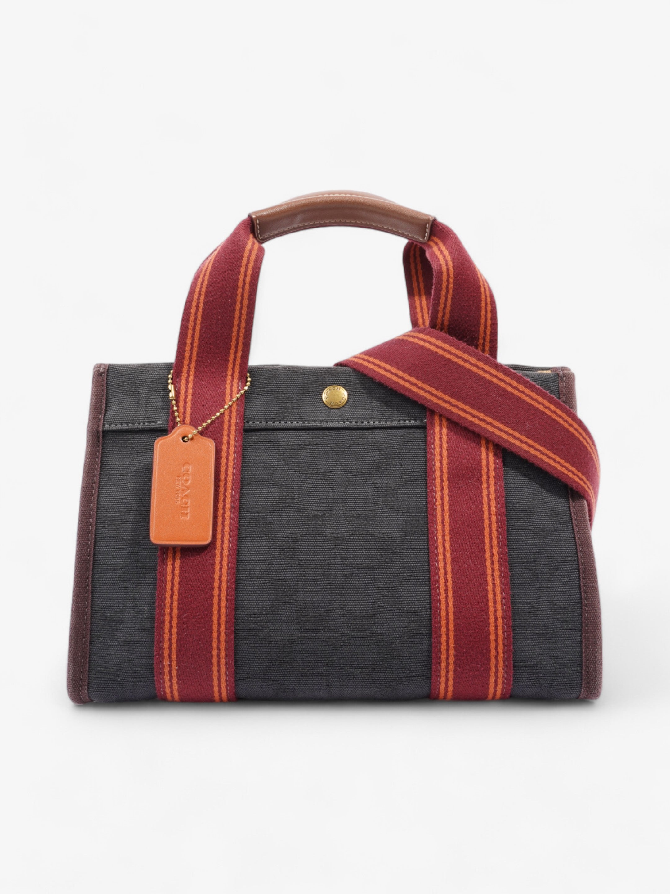 Coach Spin Tote 27 Navy Canvas