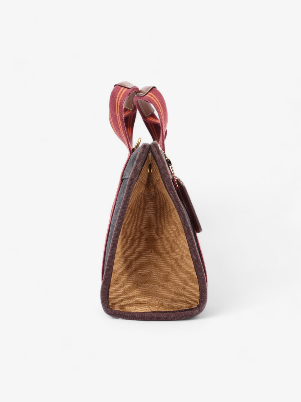 Coach Spin Tote 27 Navy Canvas
