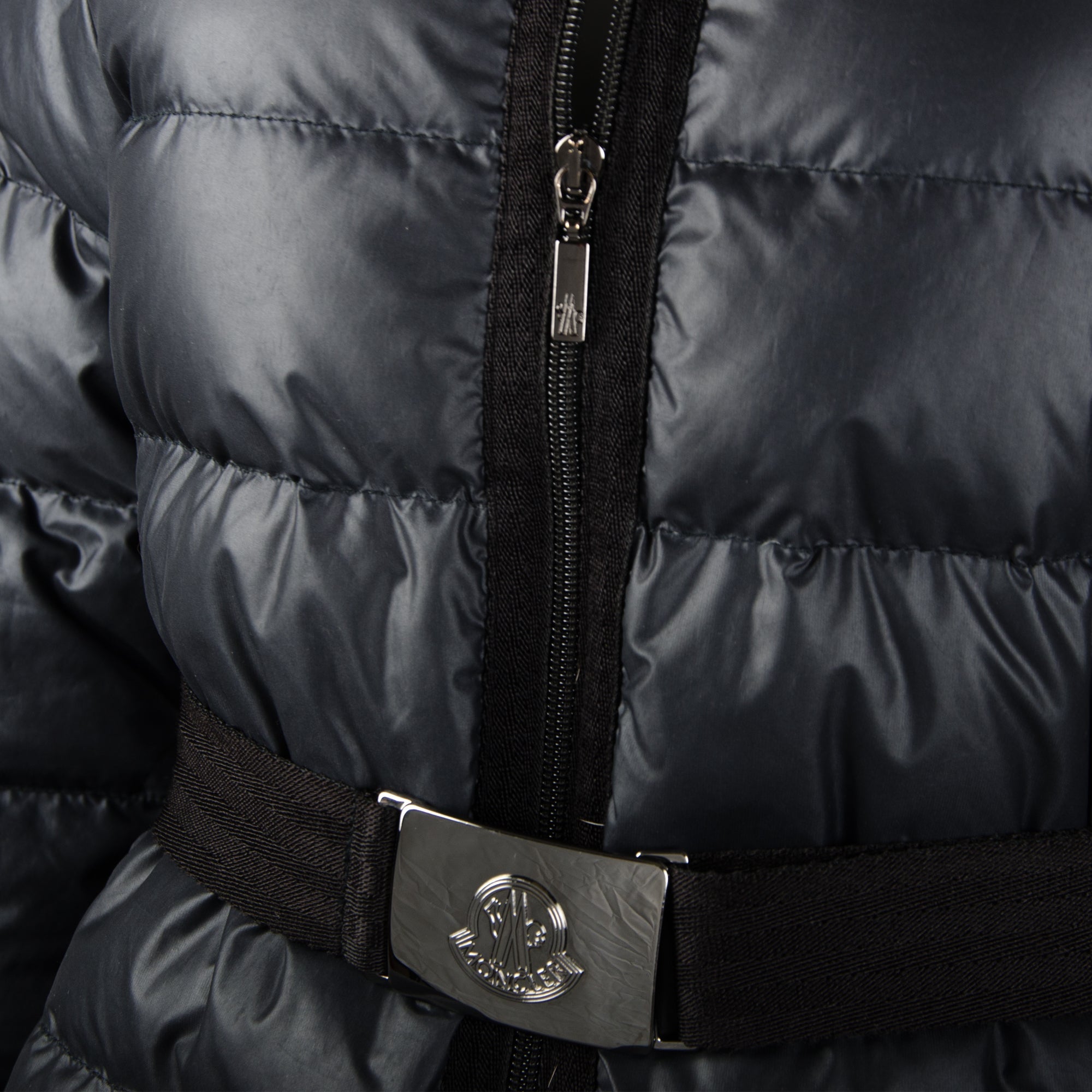 Black Belted Down Jacket