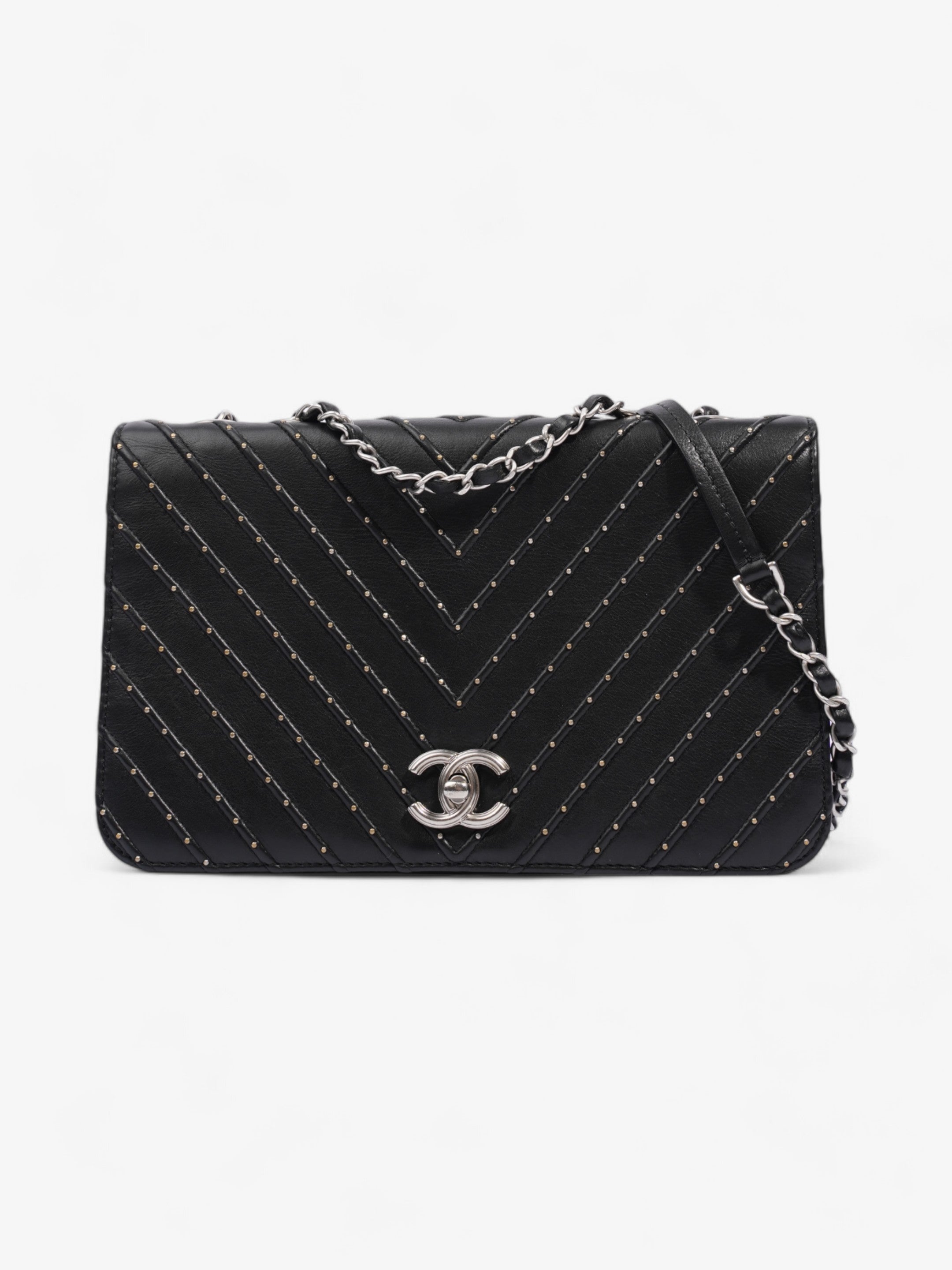 Chanel Stud Wars Flap Bag Black Calfskin Leather