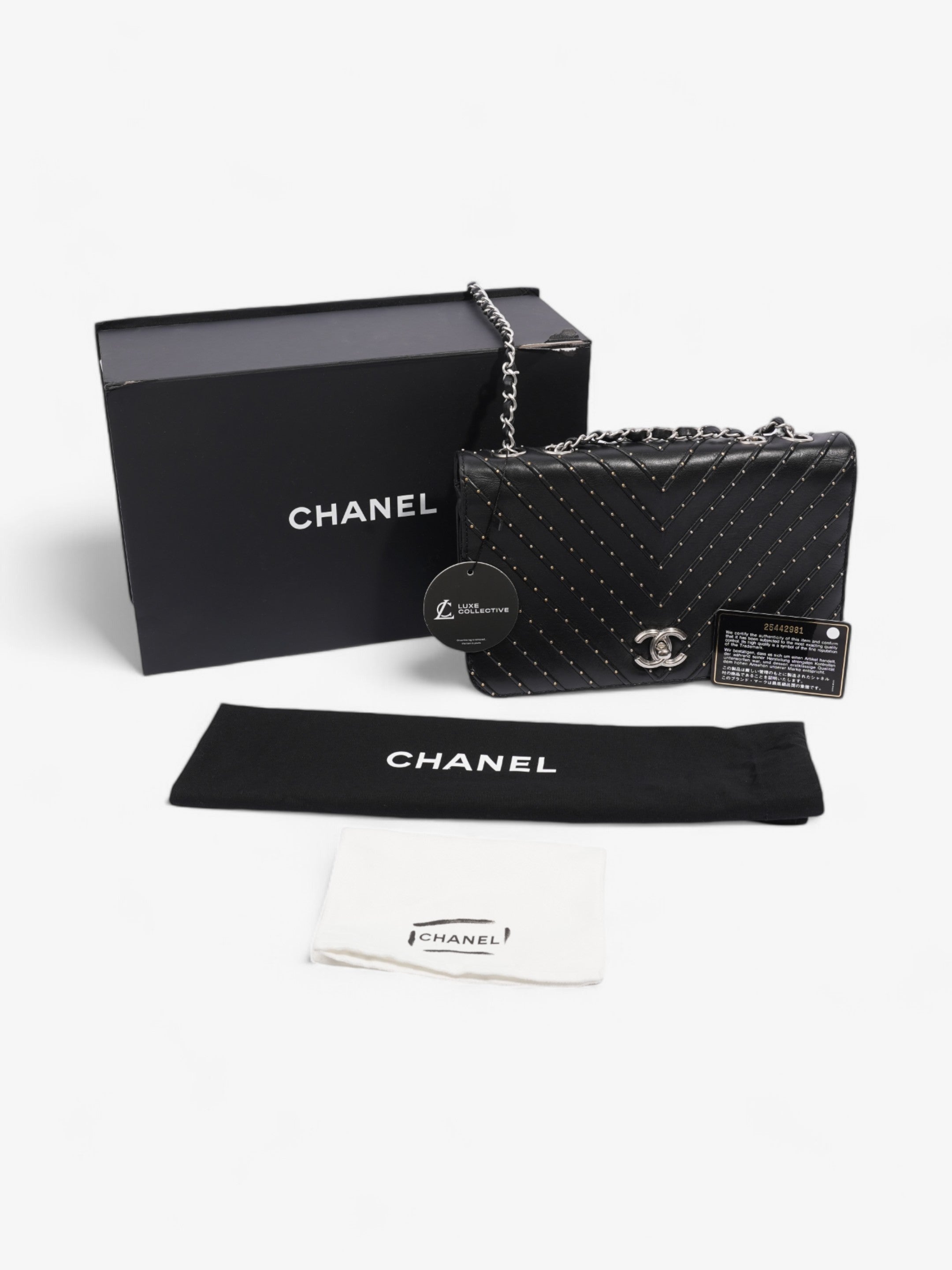 Chanel Stud Wars Flap Bag Black Calfskin Leather
