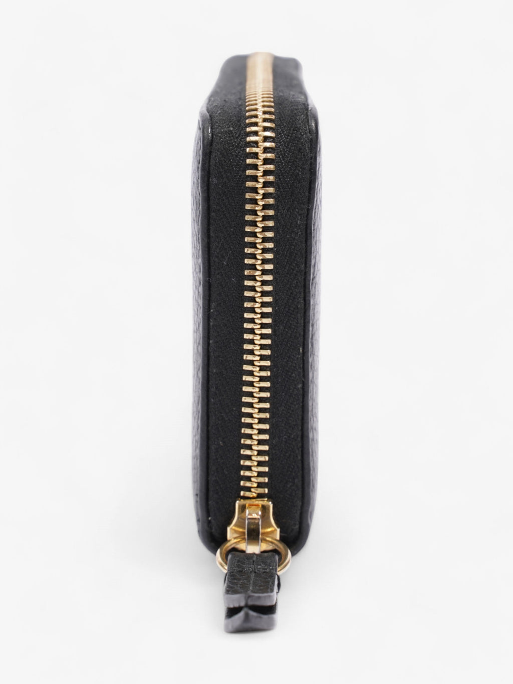 Gucci GG Marmont Zip Around Wallet Black / Gold Leather