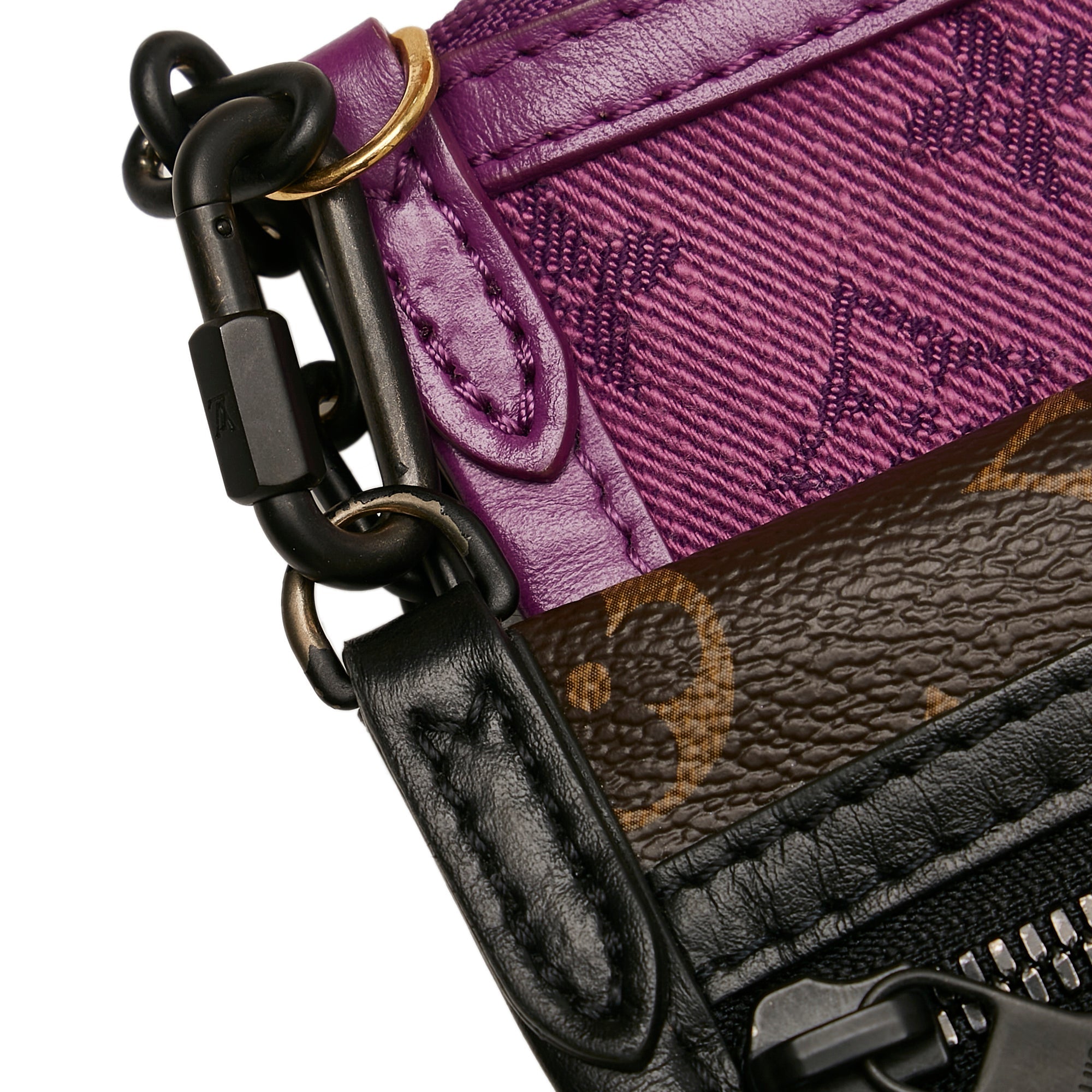 Louis Vuitton Double Flat Messenger Brown Monogram Canvas