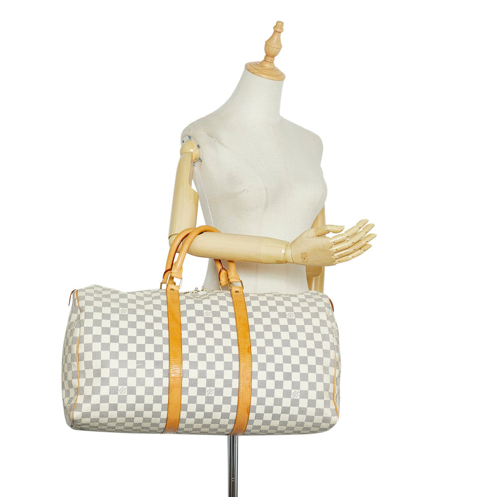 Louis Vuitton Keepall 50 Damier Azur Canvas