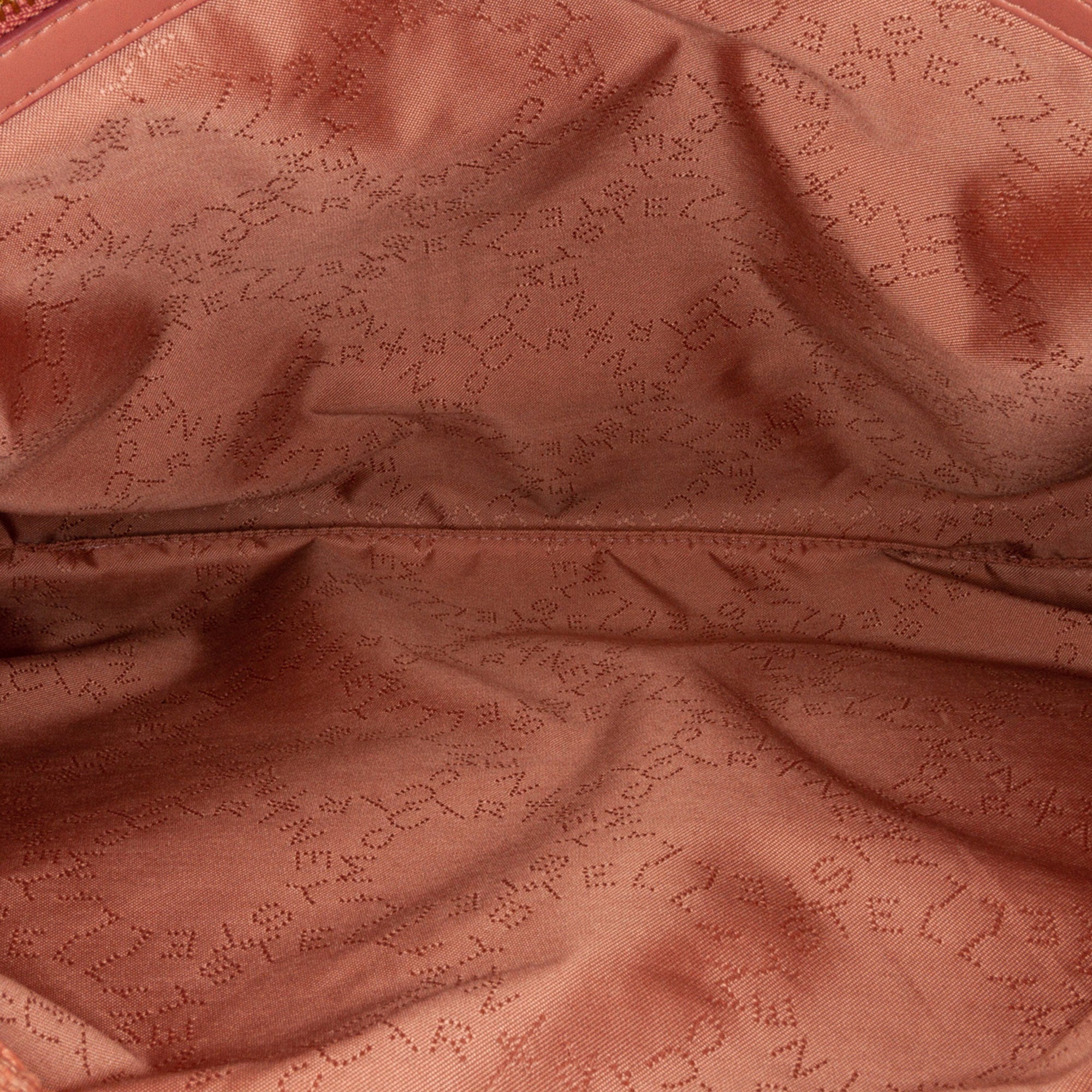Pink Stella McCartney Falabella Boucle Fold-Over Tote Bag