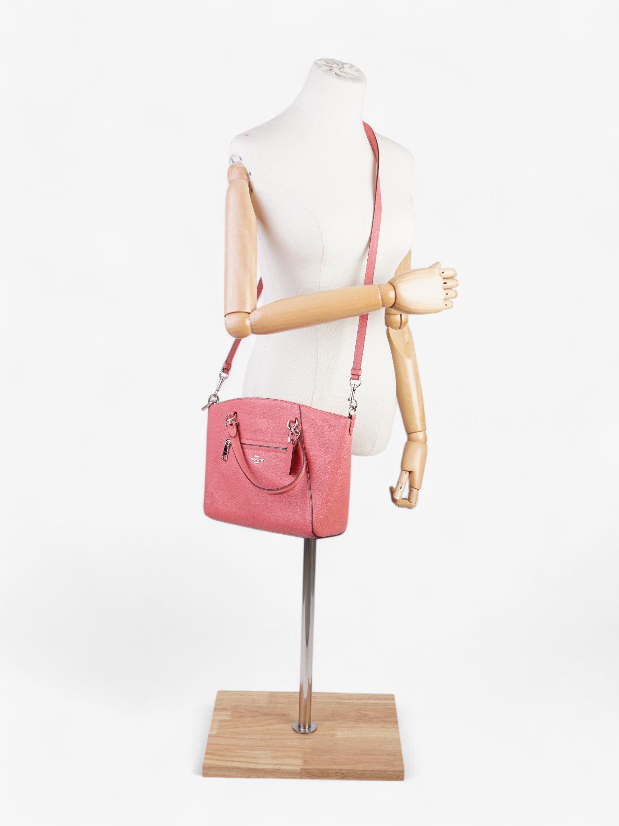 Coach Prairie Satchel Salmon Leather