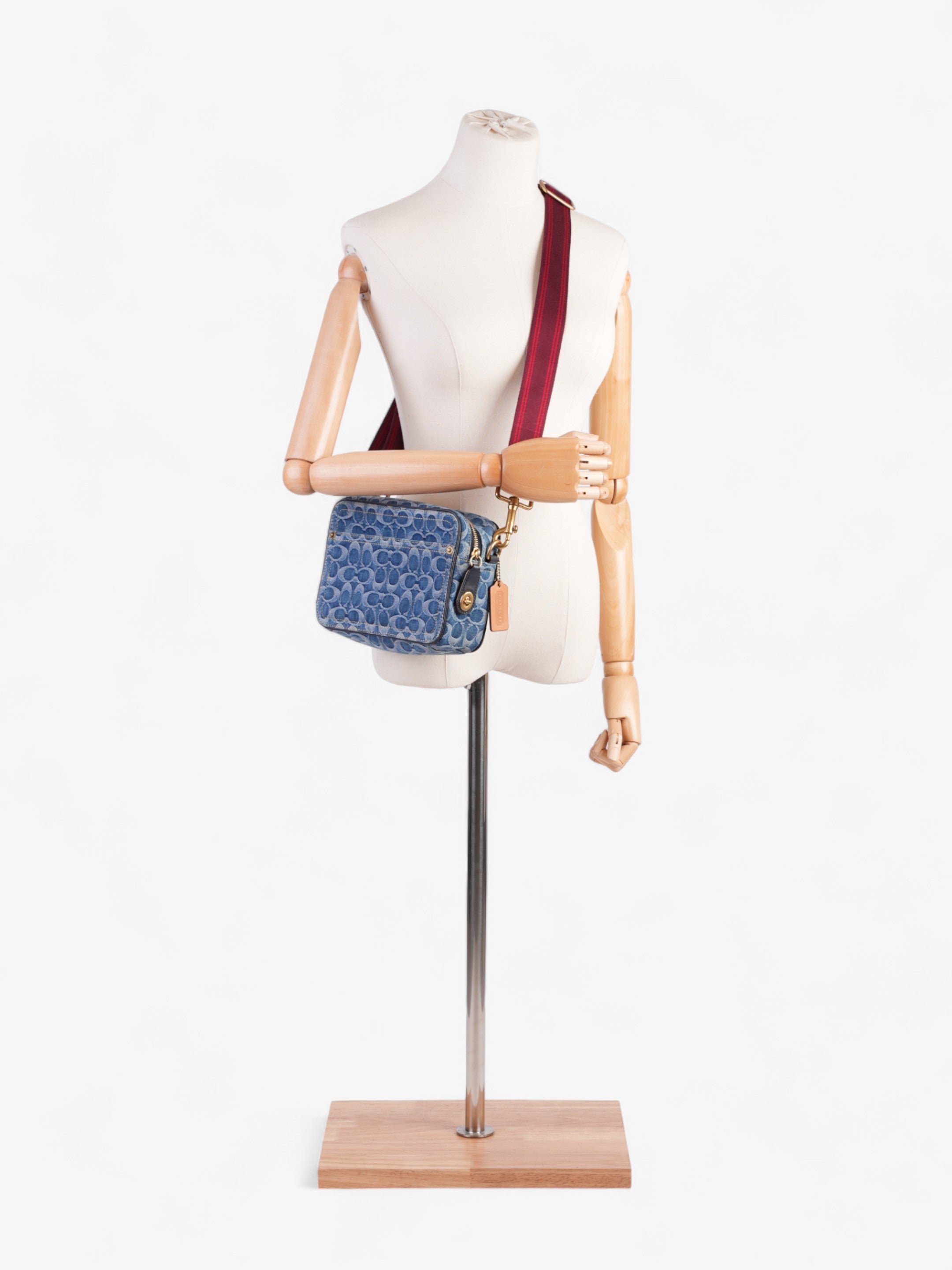 Coach Flight Bag Signature Denim / Red Denim