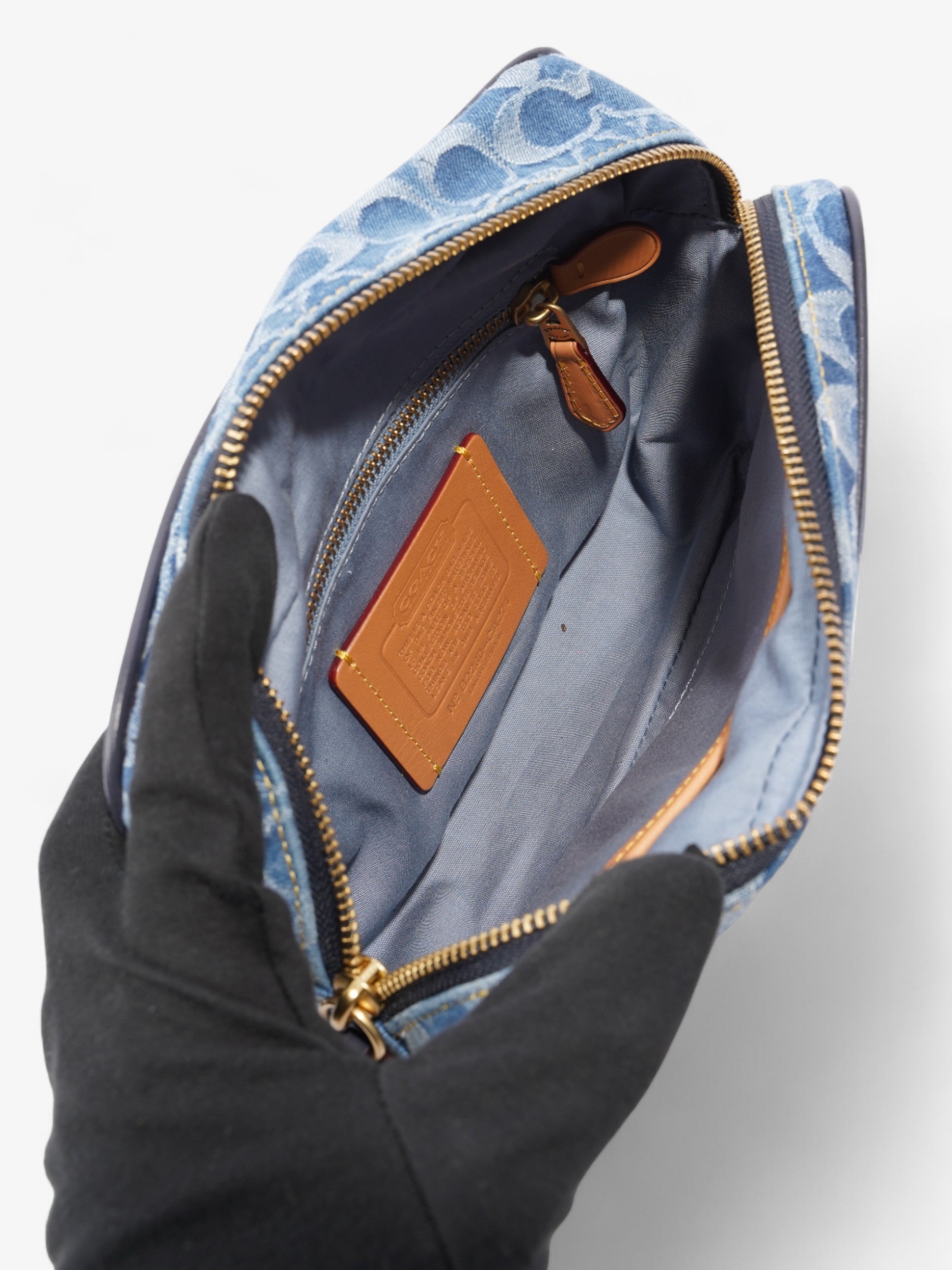 Coach Flight Bag Signature Denim / Red Denim