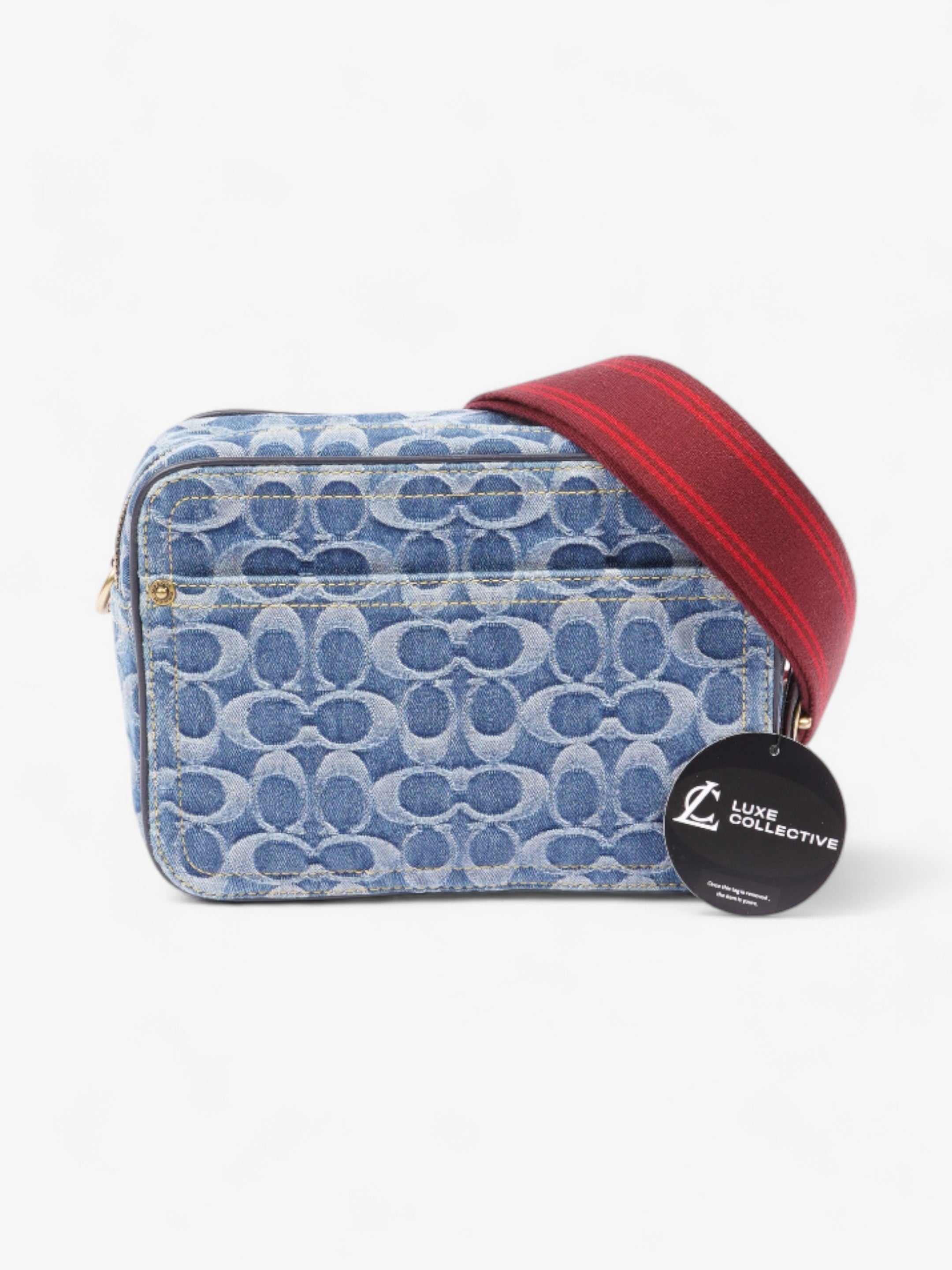 Coach Flight Bag Signature Denim / Red Denim