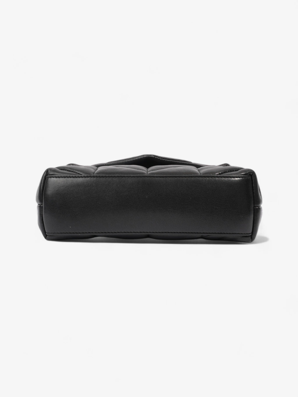 Saint Laurent Lou Lou Puffer Black Calfskin Leather Small