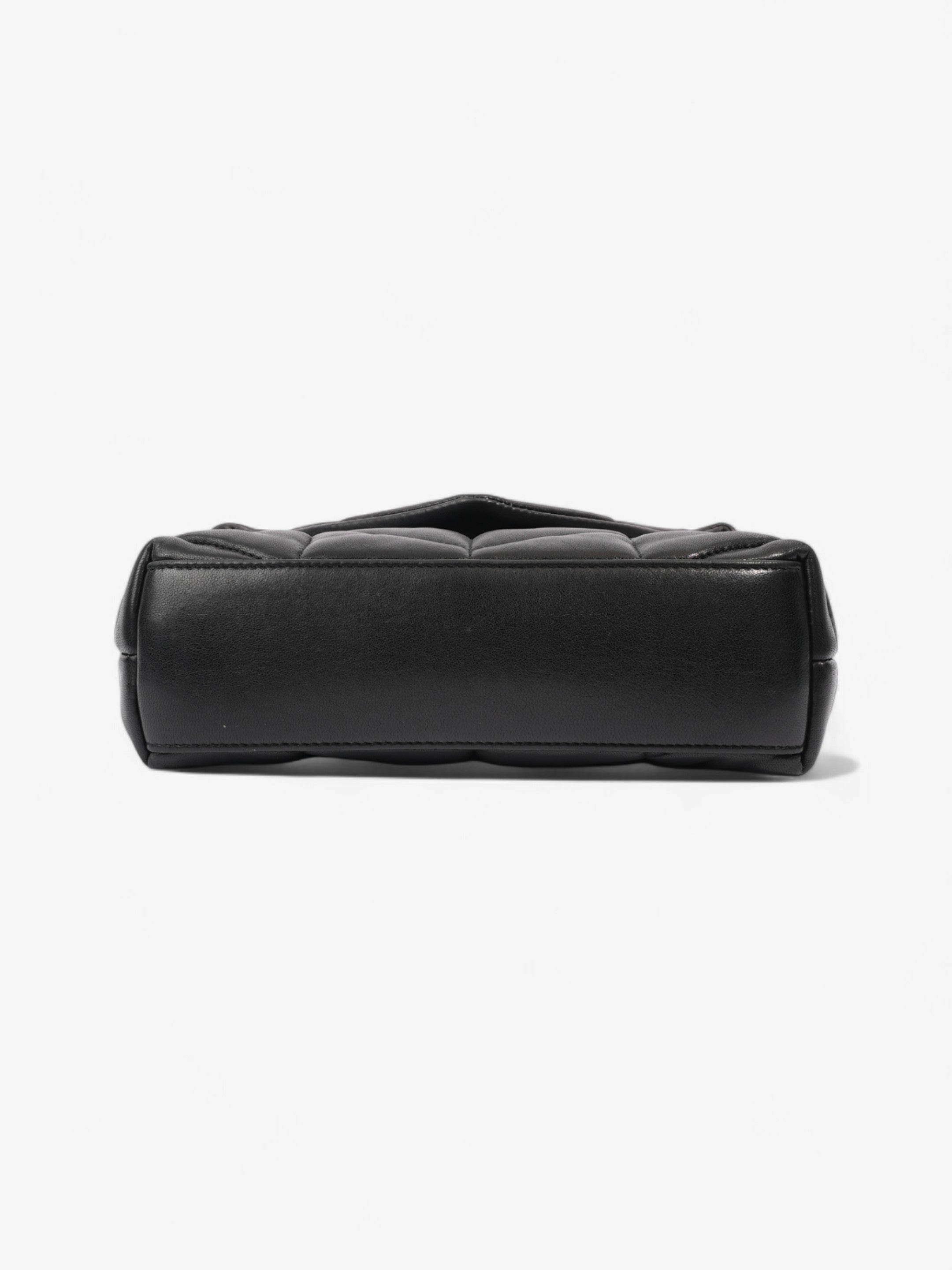 Saint Laurent Lou Lou Puffer Black Calfskin Leather Small