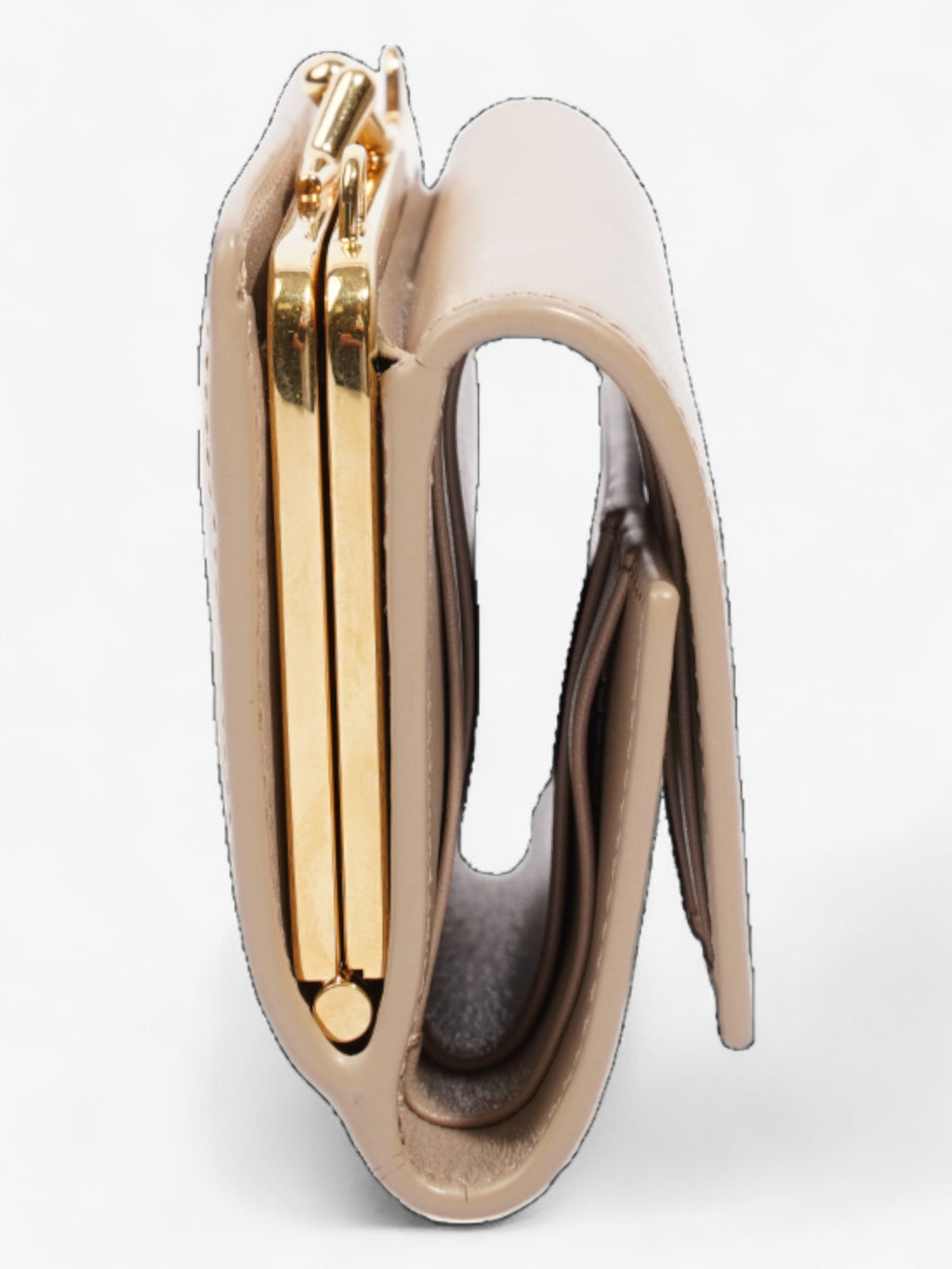 Saint Laurent Rider Wallet Beige Leather