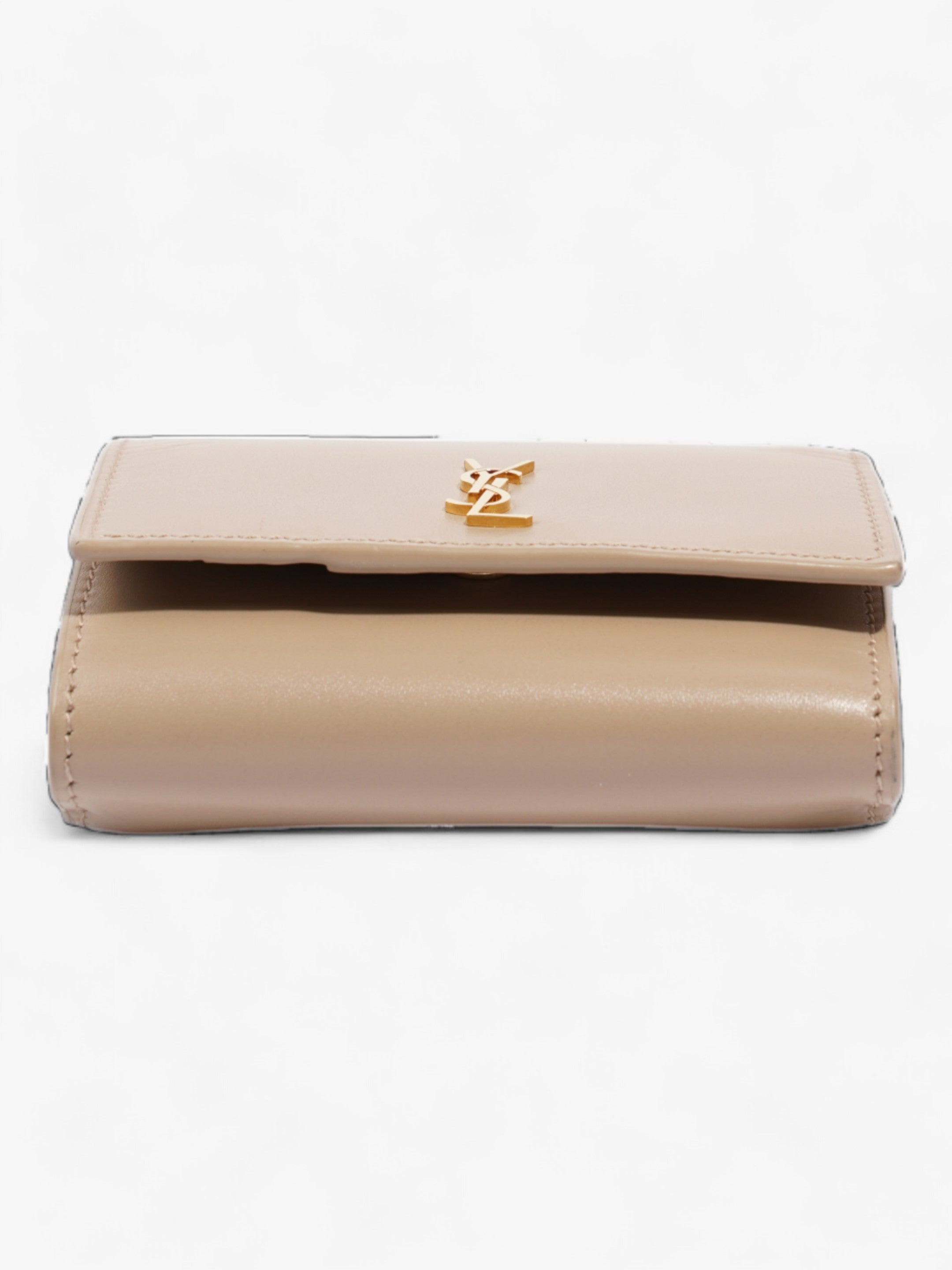 Saint Laurent Rider Wallet Beige Leather