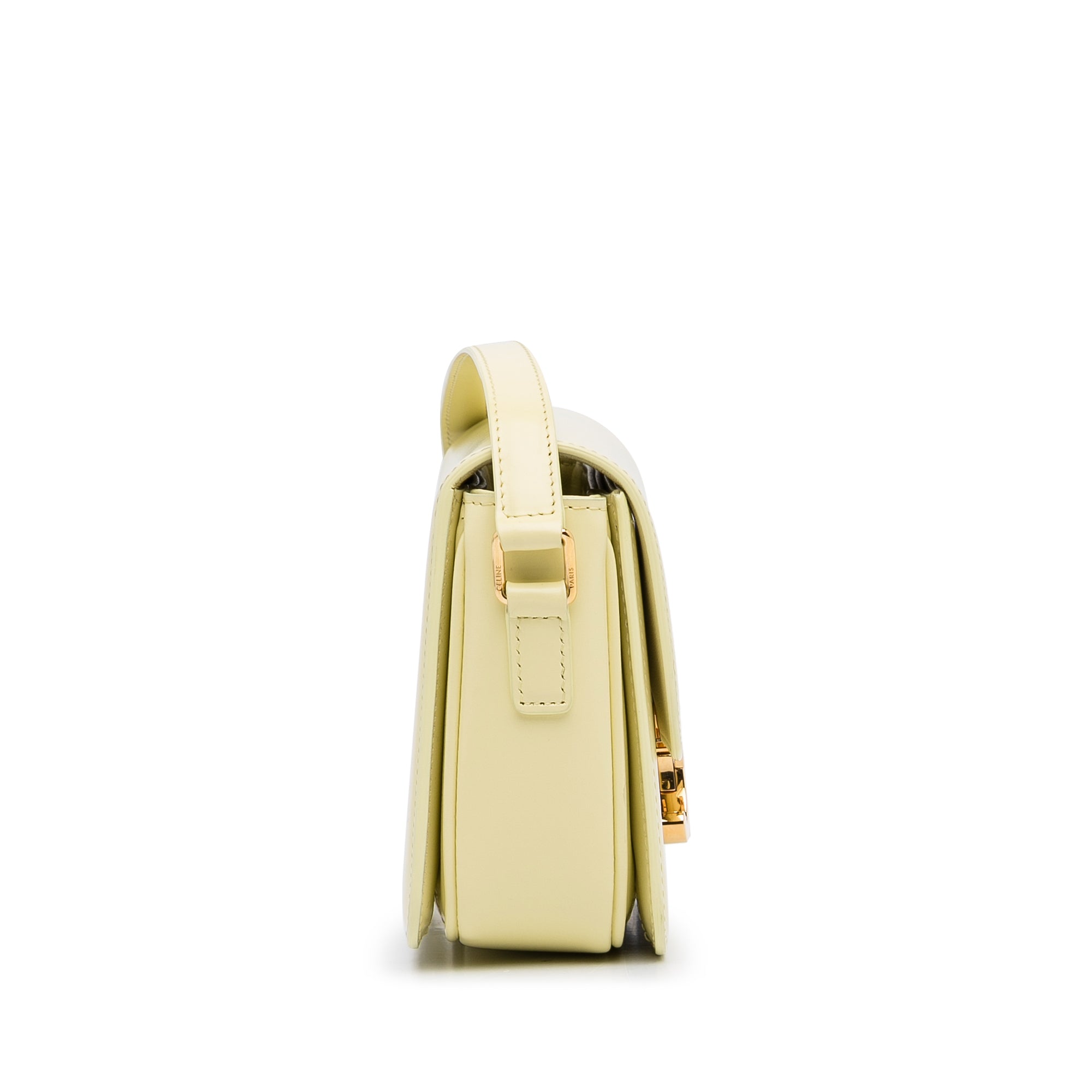 Celine Triomphe Teen Yellow Calfskin