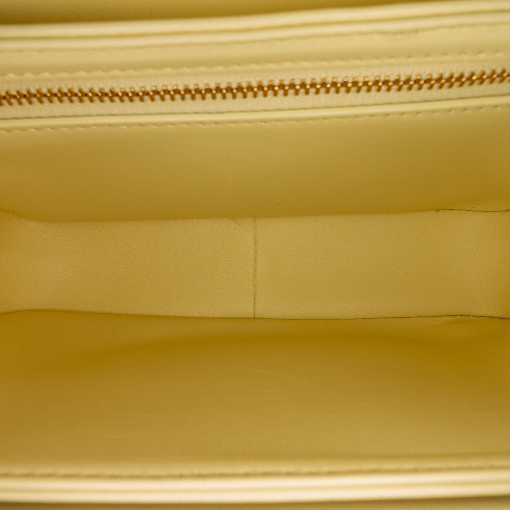 Celine Triomphe Teen Yellow Calfskin