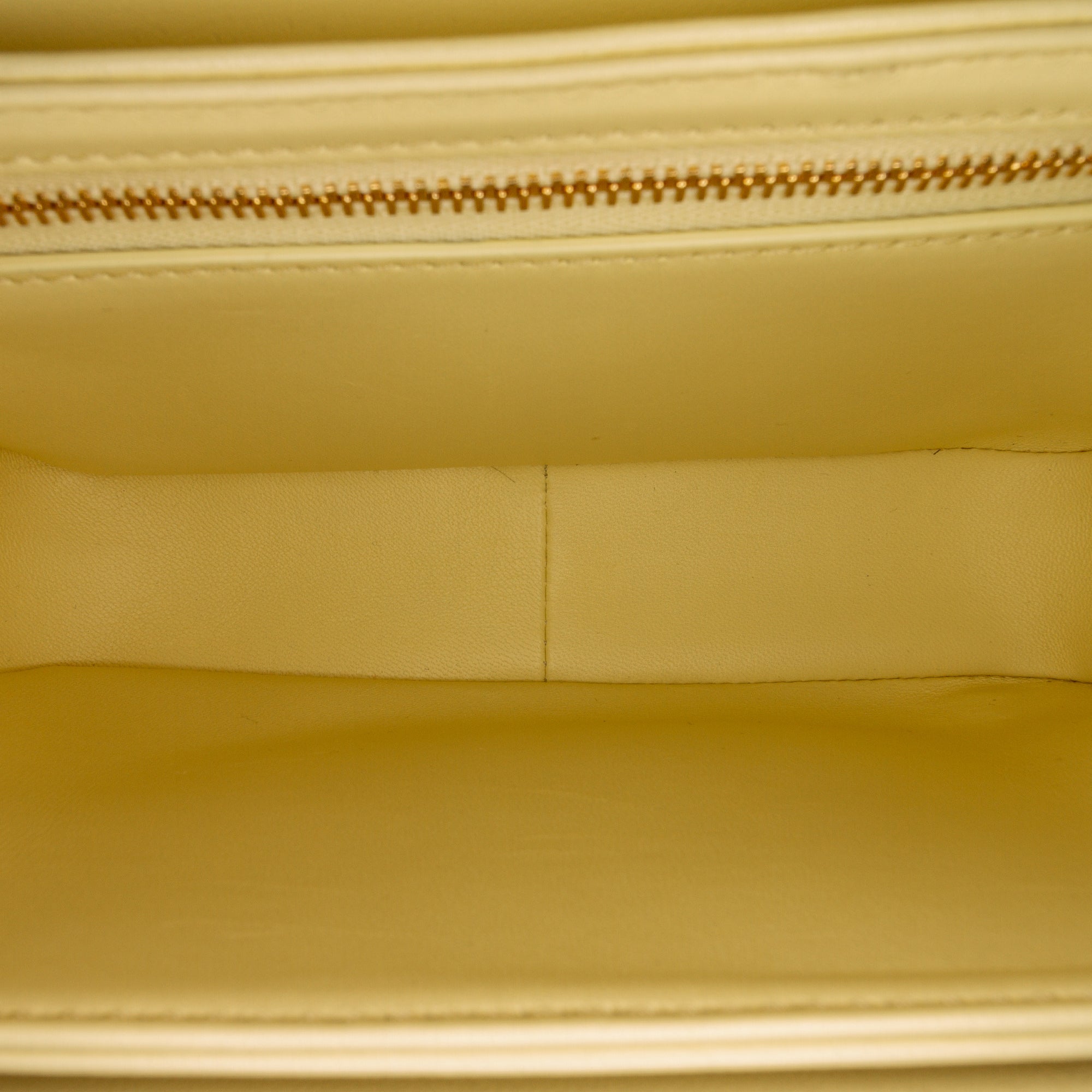 Celine Triomphe Teen Yellow Calfskin
