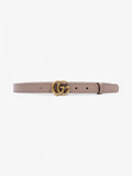 Gucci GG Marmont Belt Dusty Pink / Gold Leather 70cm 28"
