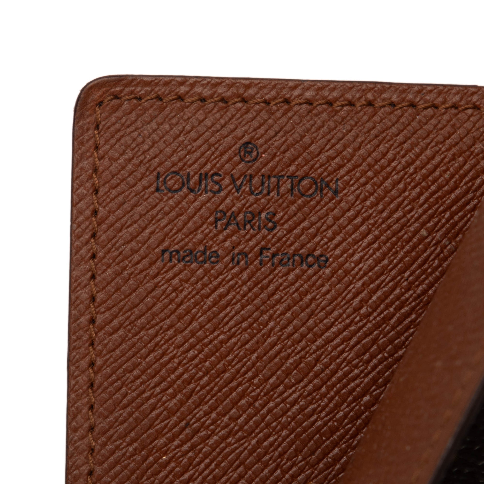 Brown Louis Vuitton Monogram Porte-Cartes Credit Pression Card Holder