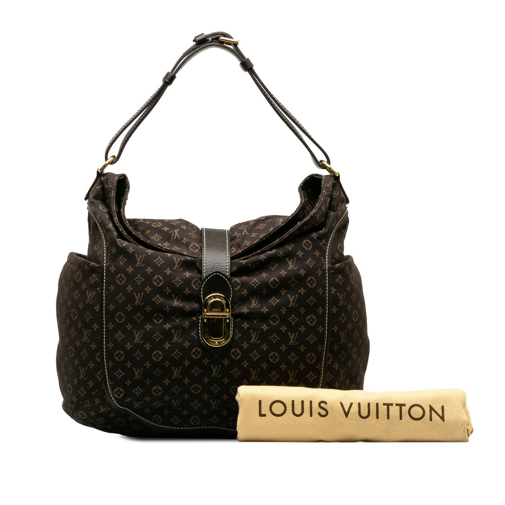 Brown Louis Vuitton Monogram Mini Lin Romance Hobo Bag