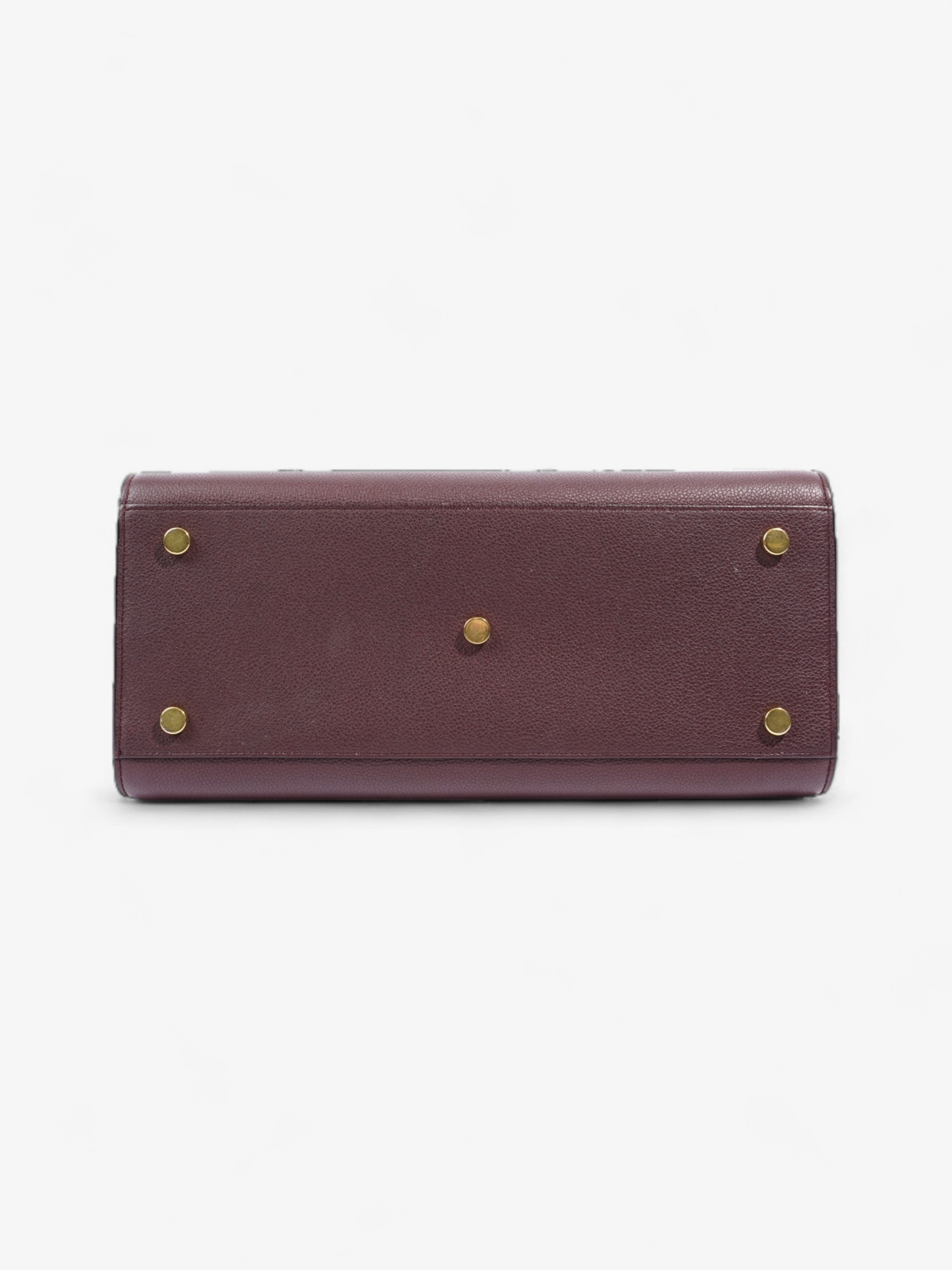 Saint Laurent Sac De Jour Maroon Grained Leather Small