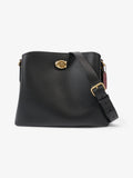 Coach Willow Bucket Bag Black Grained Leather