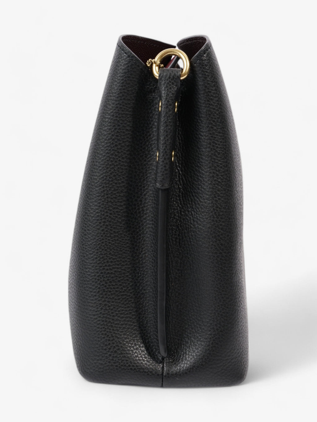 Coach Willow Bucket Bag Black Grained Leather