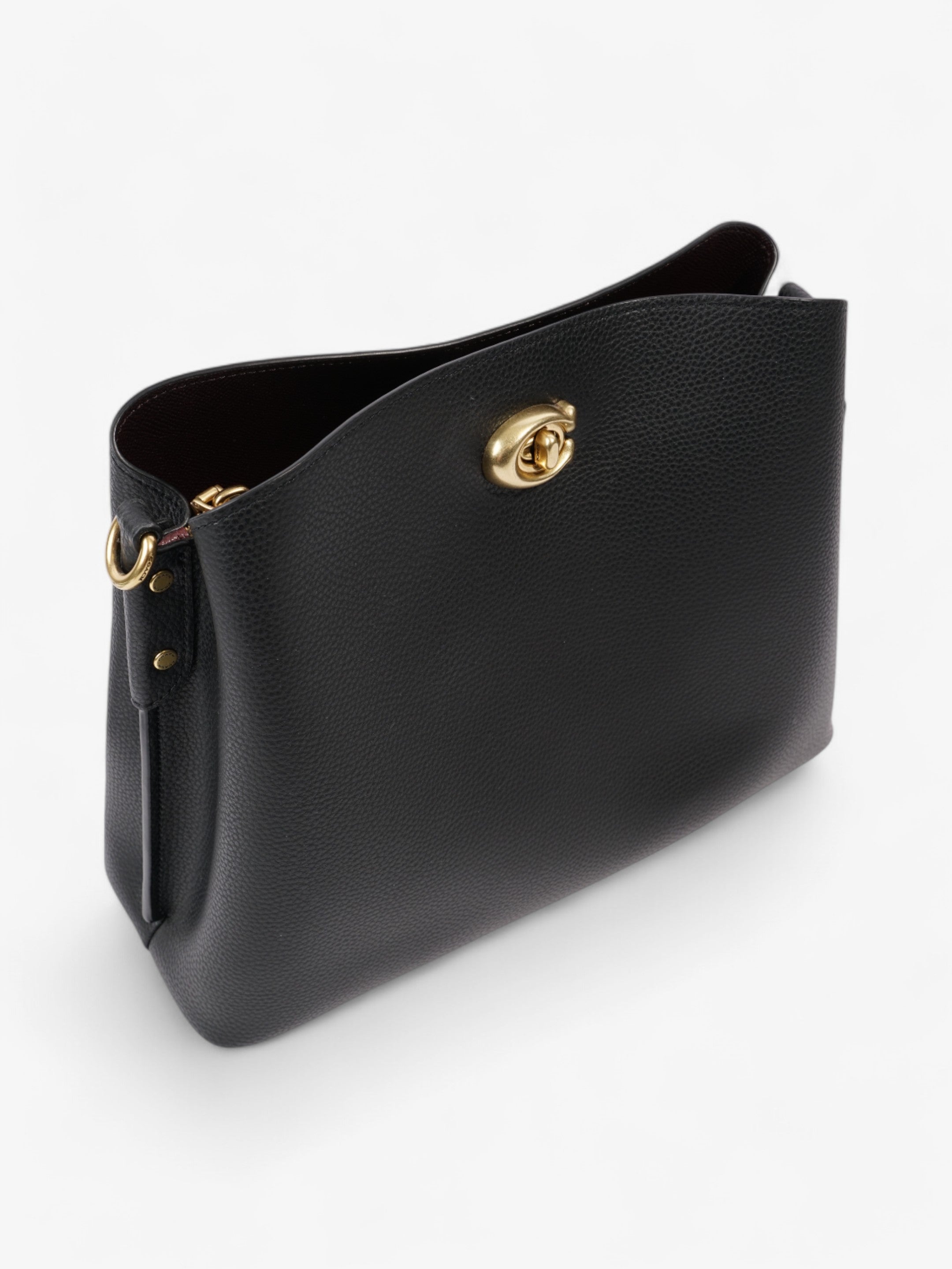 Coach Willow Bucket Bag Black Grained Leather