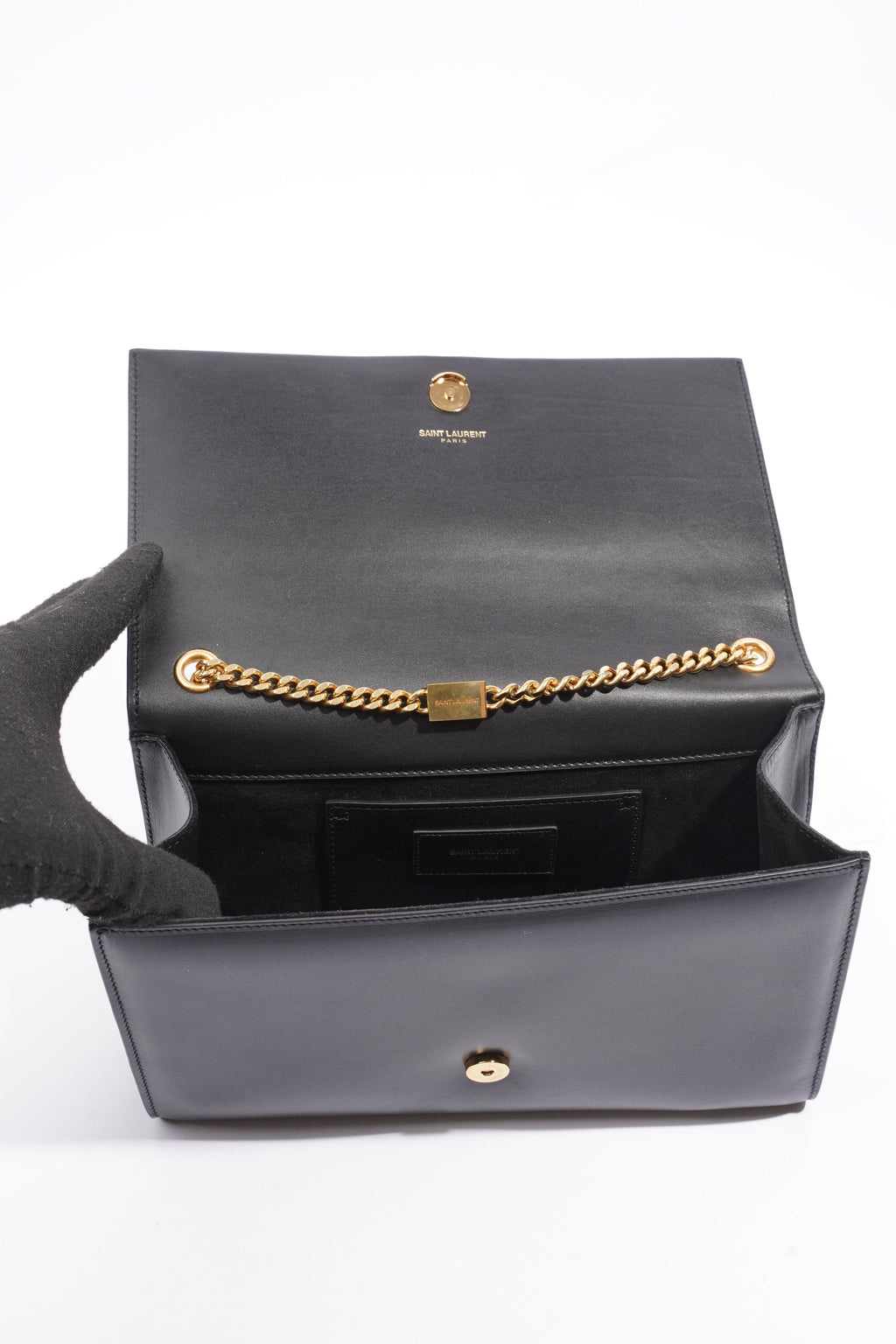 Saint Laurent Kate Tassel Black Leather Medium