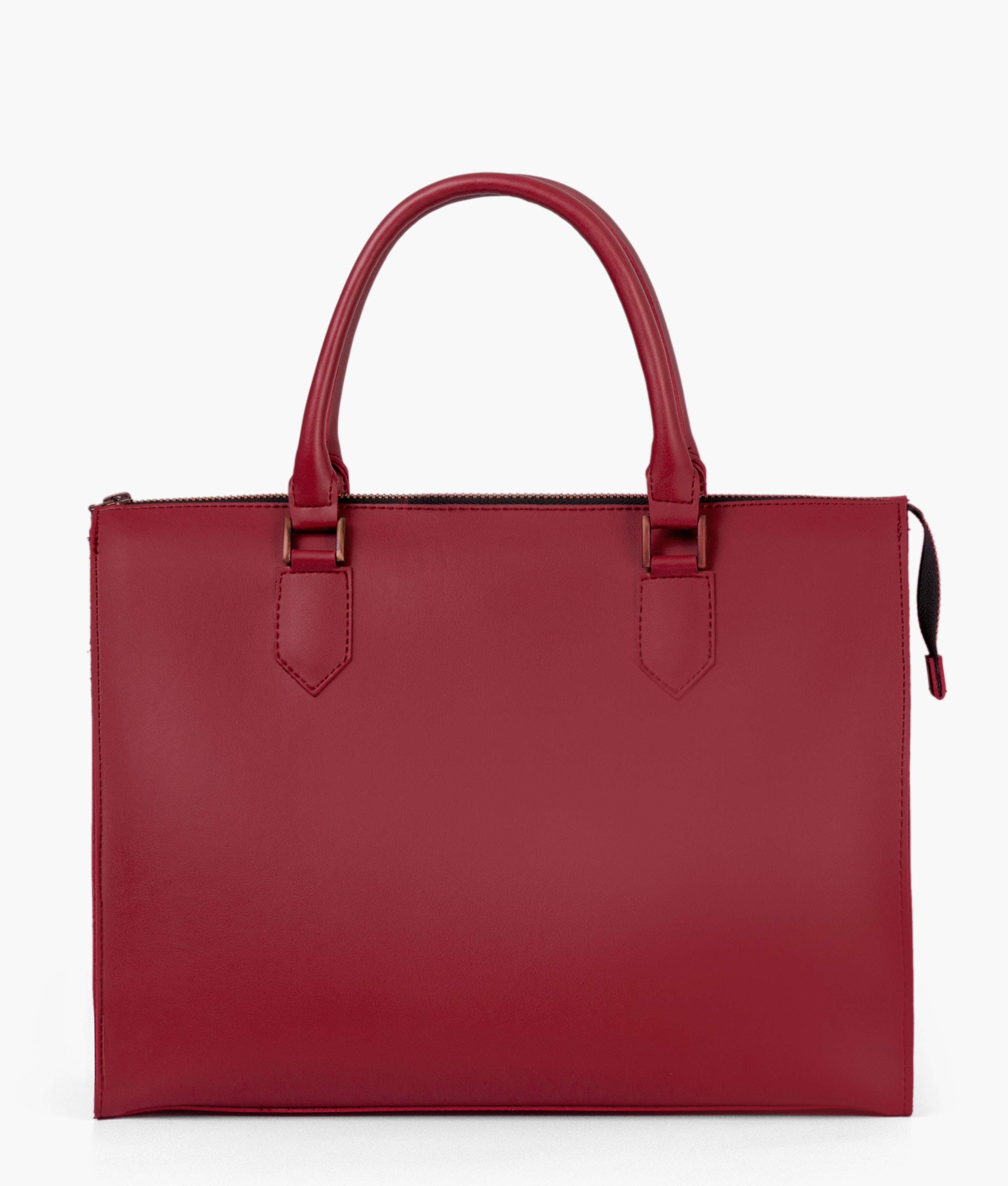 Maroon workplace handbag