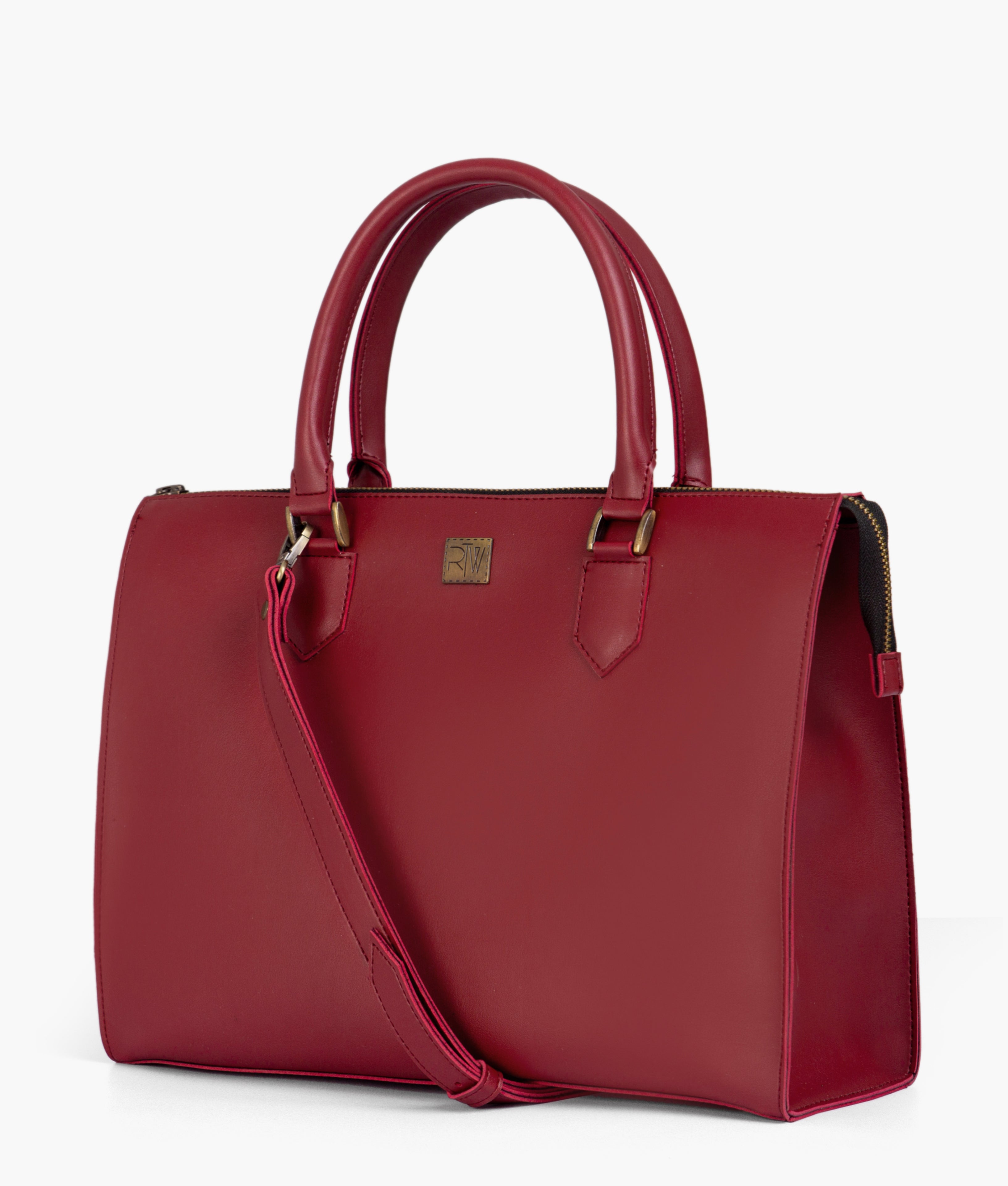 Maroon workplace handbag