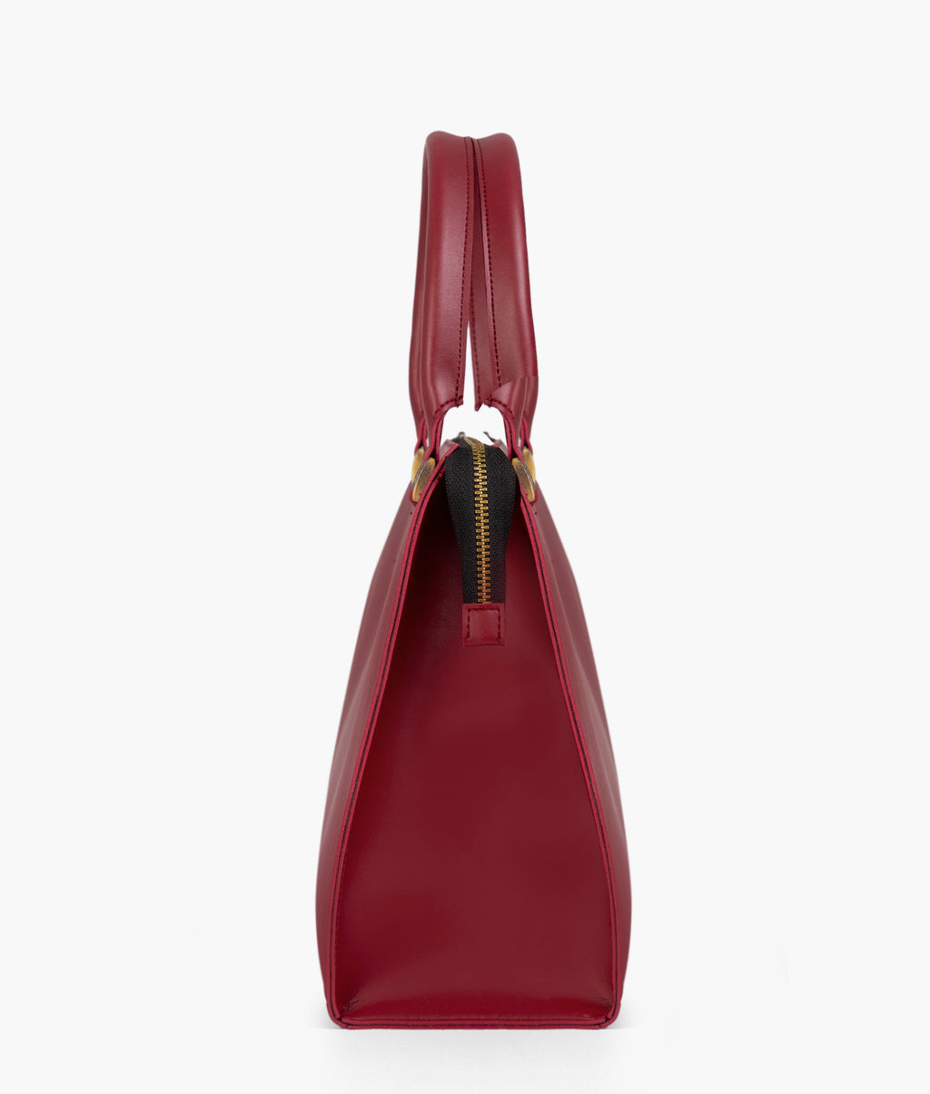 Maroon workplace handbag